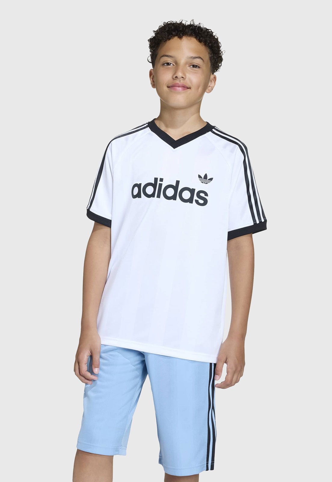 Infantil - Camiseta Adidas Originals Estampa Animal Print Marrom - Miniatura 4