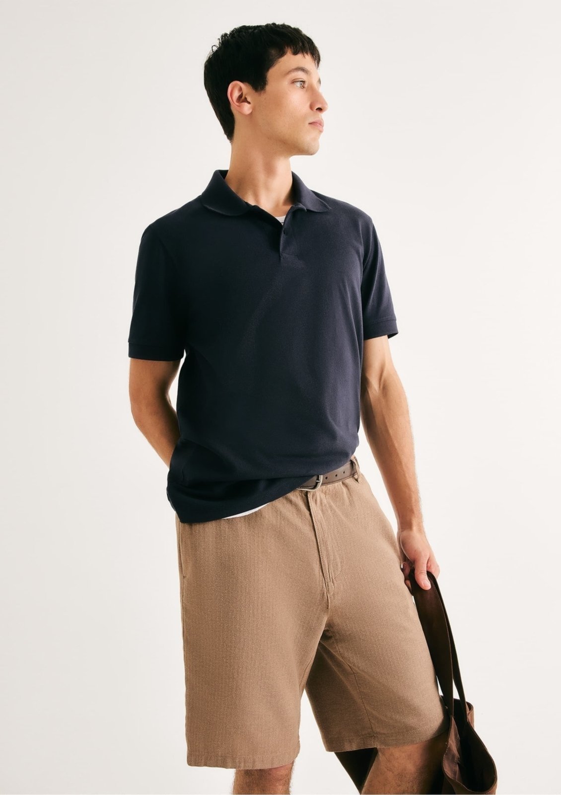 Camisa Polo Básica Masculina Em Piquet