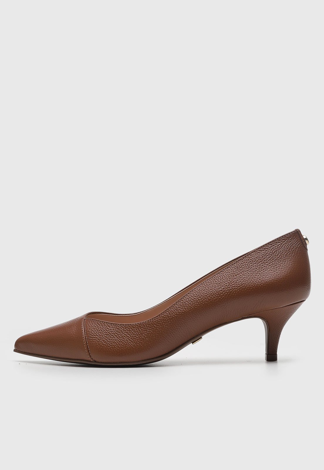 Scarpin Feminino Jorge Bischoff Bico Fino Marrom