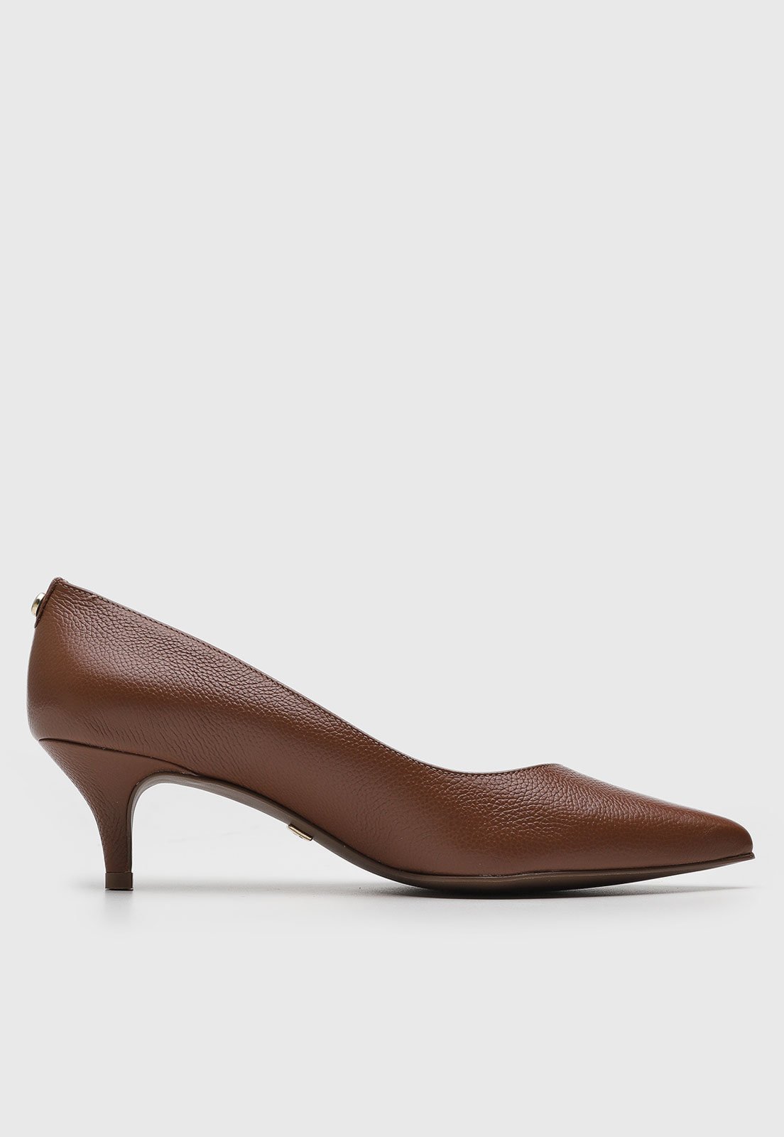 Vista 3 Scarpin Feminino Jorge Bischoff Bico Fino marrom Jorge Bischoff marrom