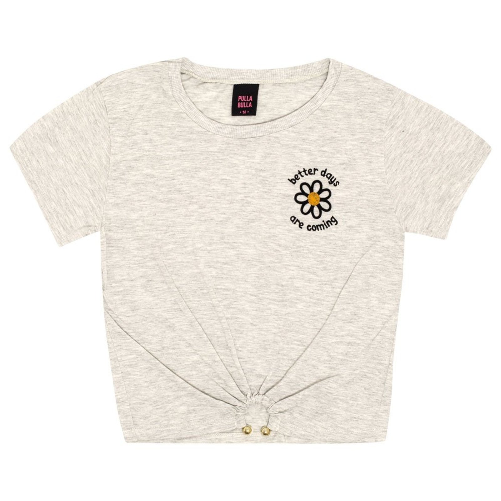 Infantil - Blusa Juvenil Menina - Mescla Banana - 50809-60