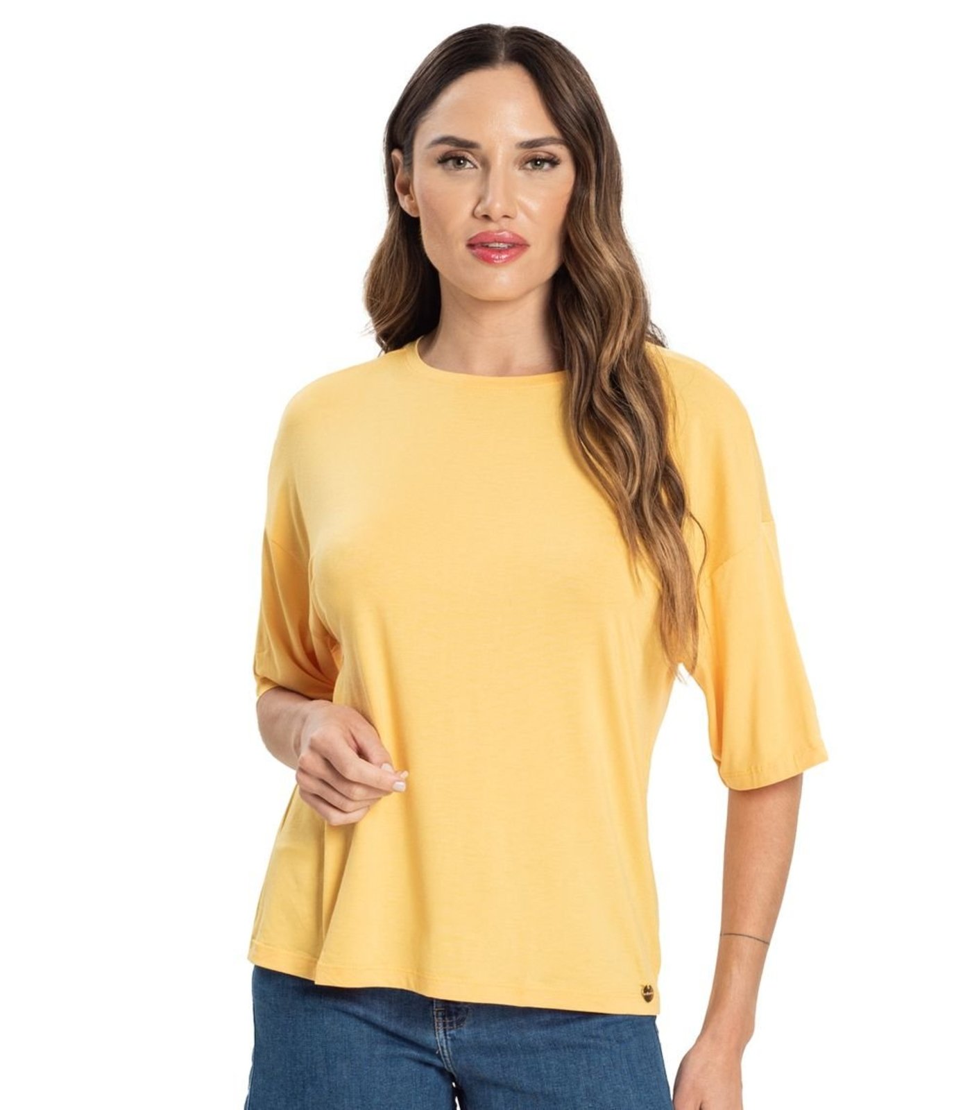 Blusa Feminina Em Malha Visco Premiere Endless Amarelo