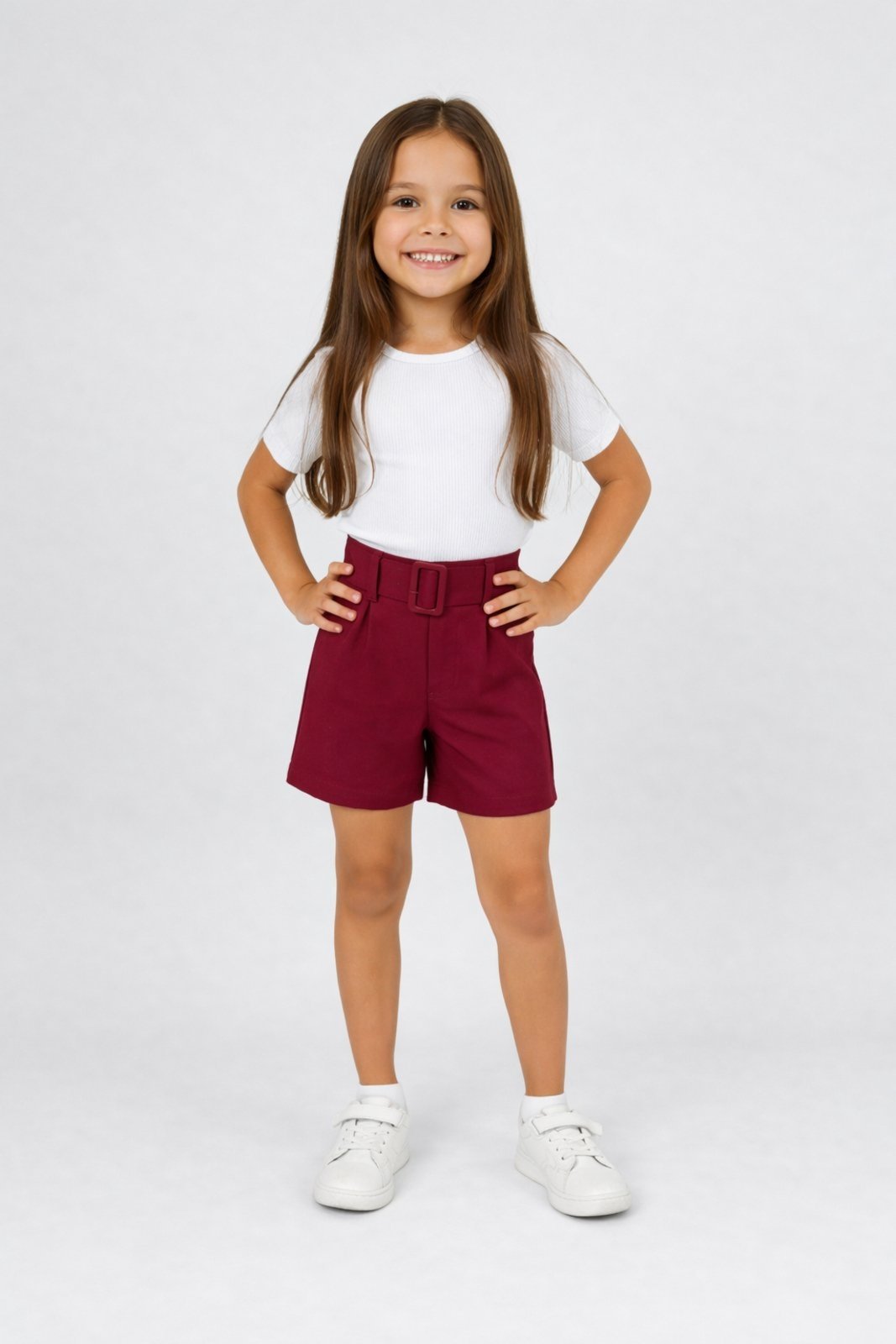 Infantil - Short D Bell Outlet Fashion Bengaline Vinho