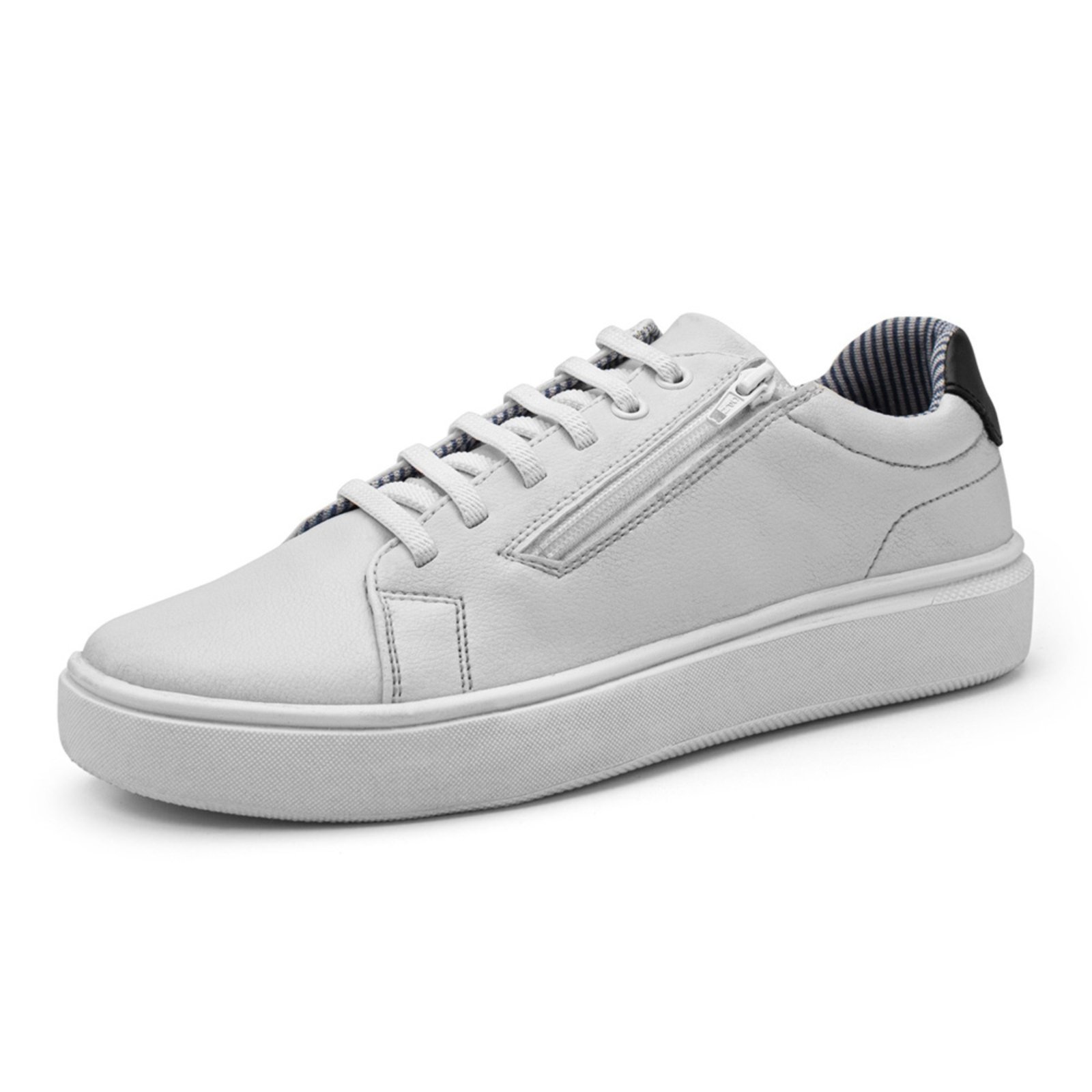 Sapatênis Masculino Navit Shoes Caminhada Moda Atemporal Branco
