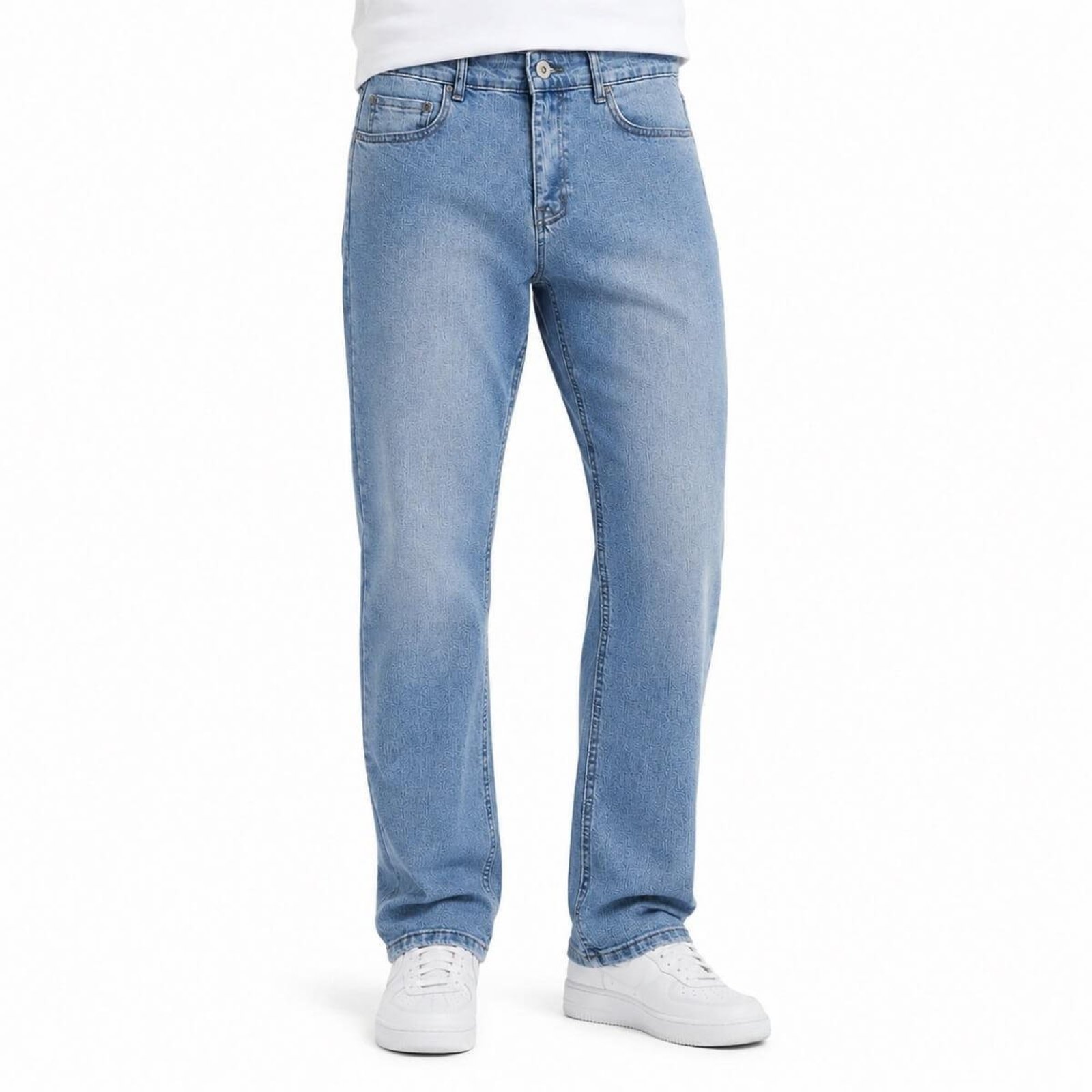 Calça Masculina Casual Reta Slim Max Denim Premium 12203 Jeans