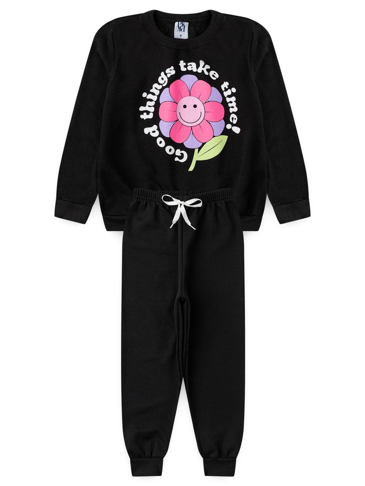 Infantil - Conjunto Platinum Alegria Do Jardim Preto