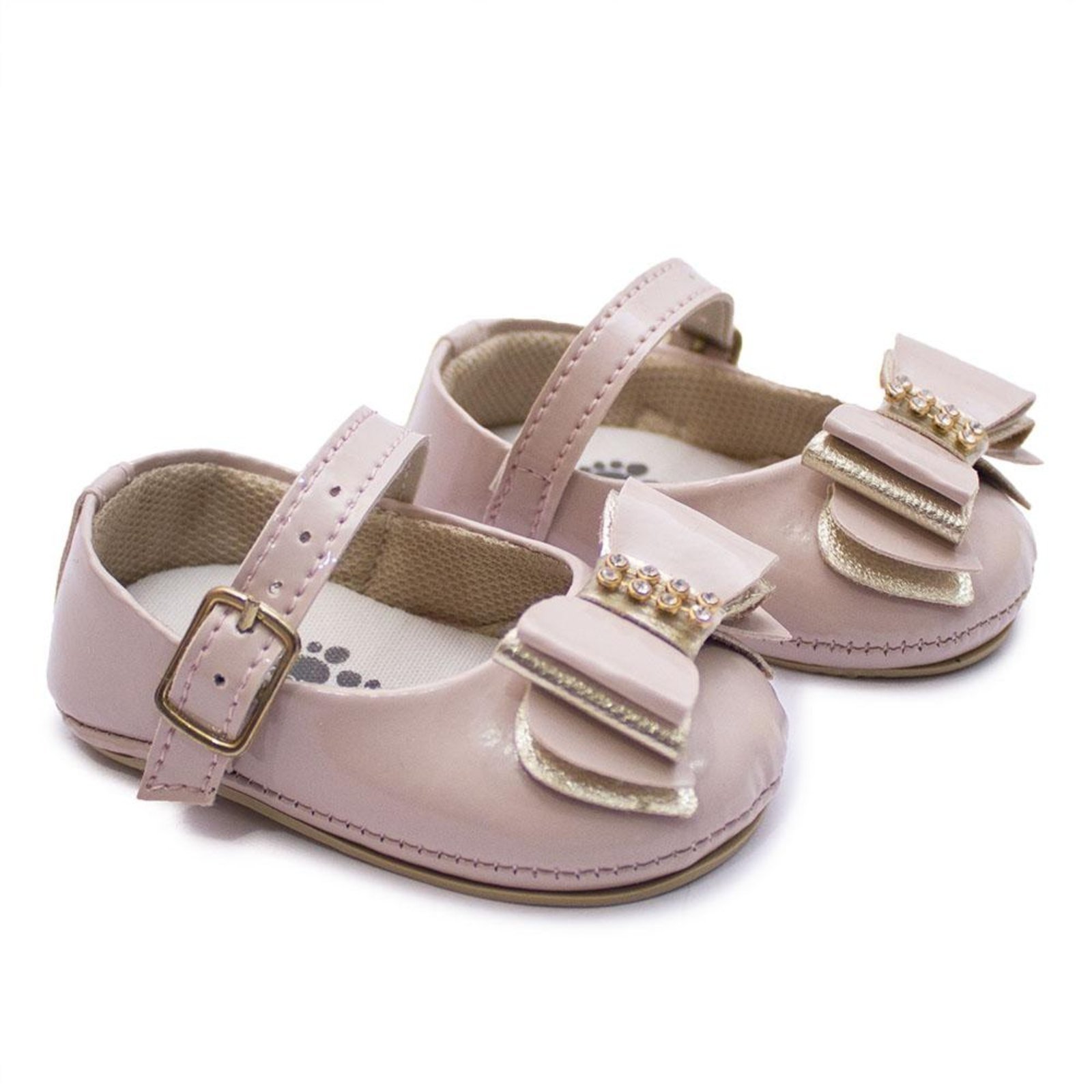 Infantil - Sapatilha Feminina Laço Confortável Casual Branco 14 Rosa
