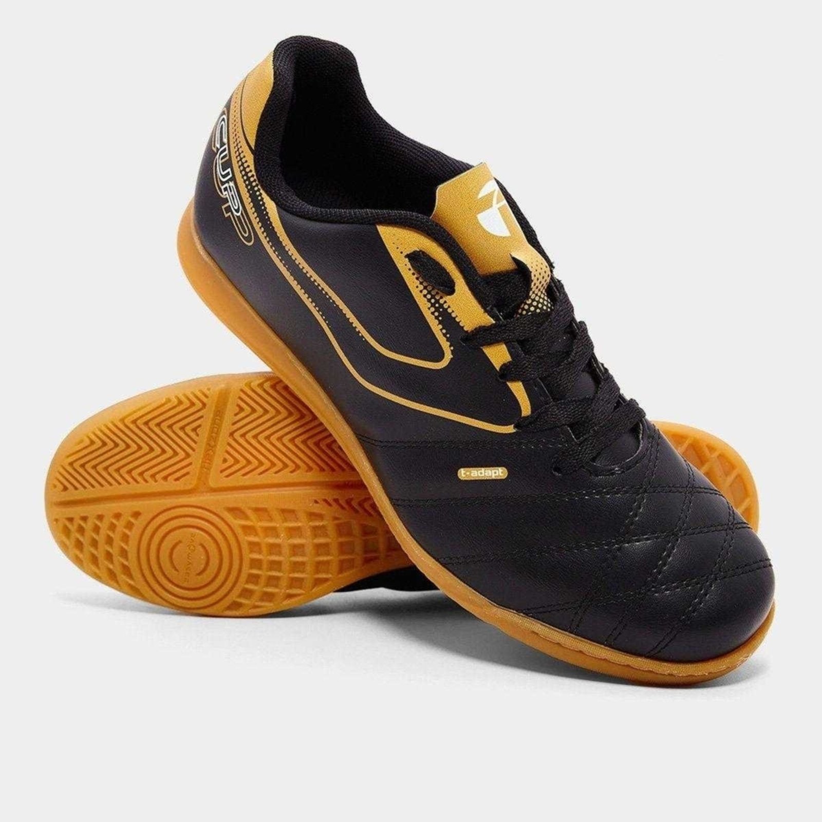 Vista 3 Chuteira Futsal Topper Top Cup VIII preto Topper preto