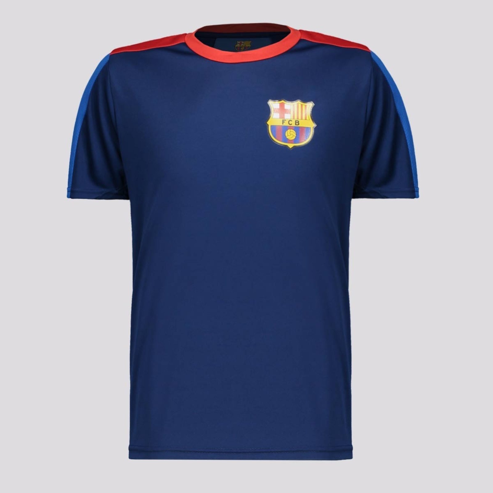 Camisa Barcelona Juvenil Marinho e Vermelha