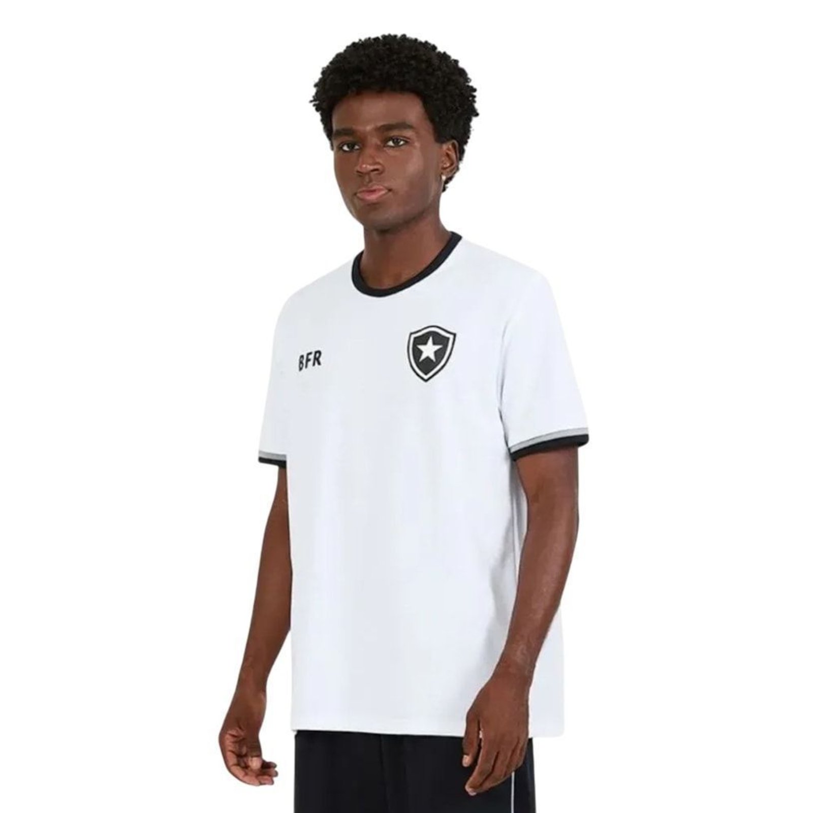 Camisa Braziline Botafogo Sensação Masculina - Branco - braziline