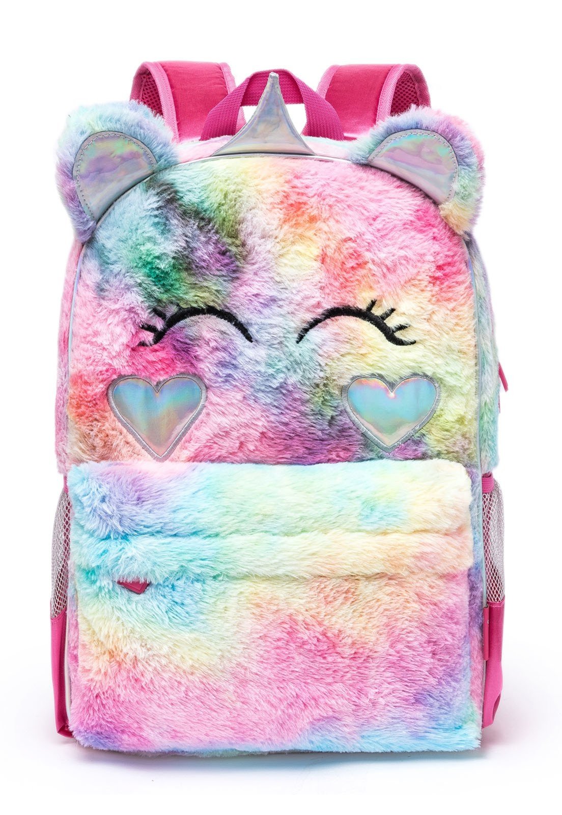 Infantil - Mochila Spector Pelúcia Unicórnio Reforçada Escolar Casual Dia a Dia