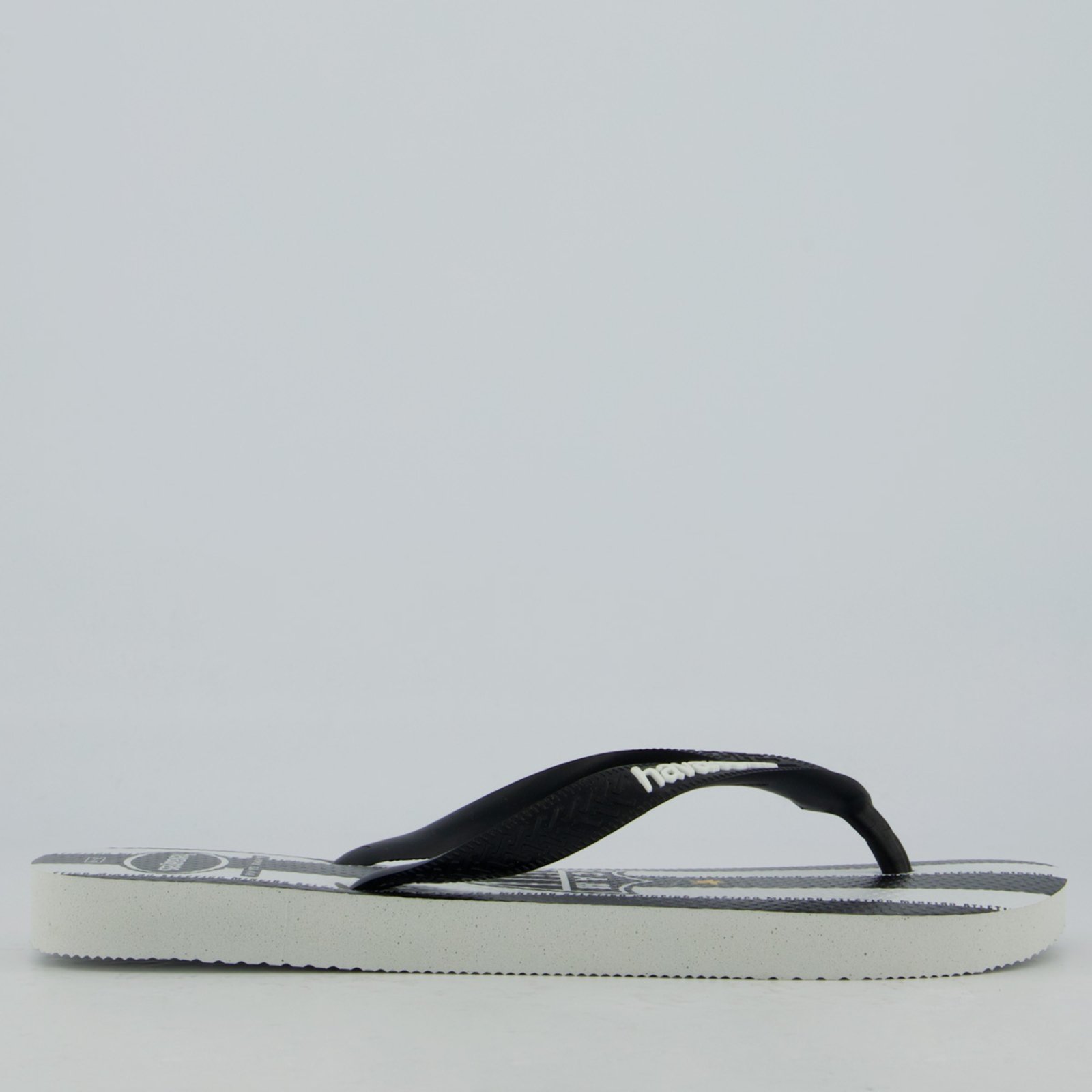 Vista 3 Chinelo Havaianas Atlético Mineiro e Branco preto Havaianas preto
