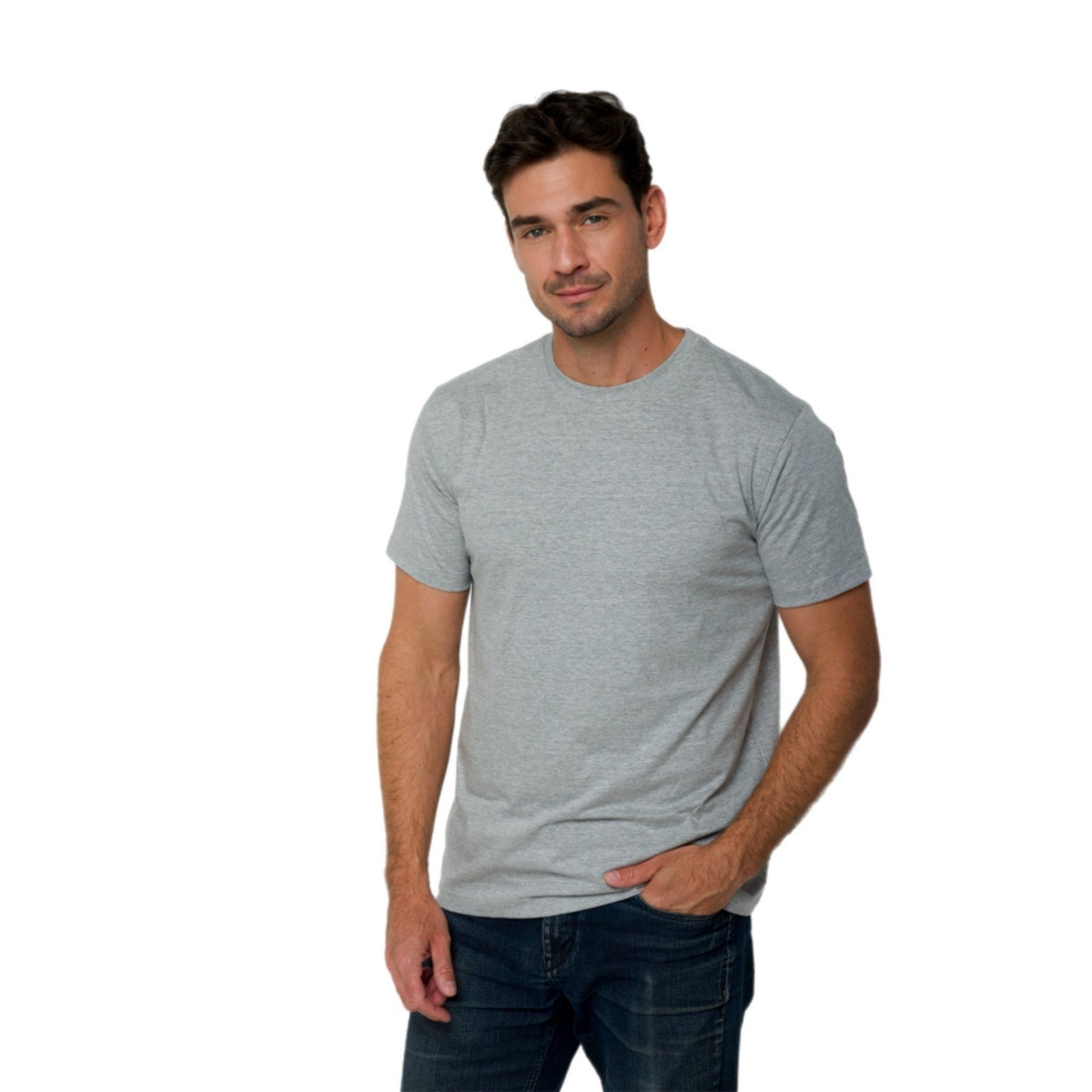 Camiseta Pima iuseu cinza