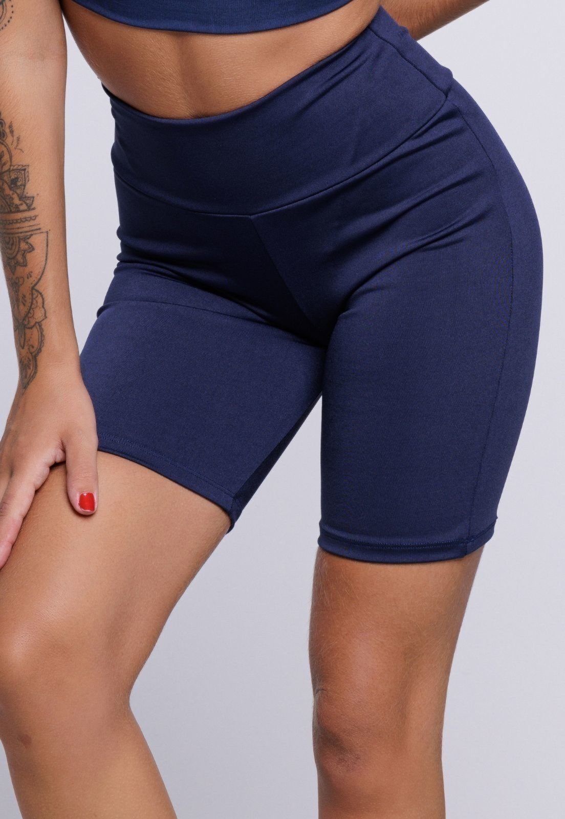 Vista 3 Bermudinha Vekyo Legging Fitness Marinho azul marinho VEKYO azul marinho