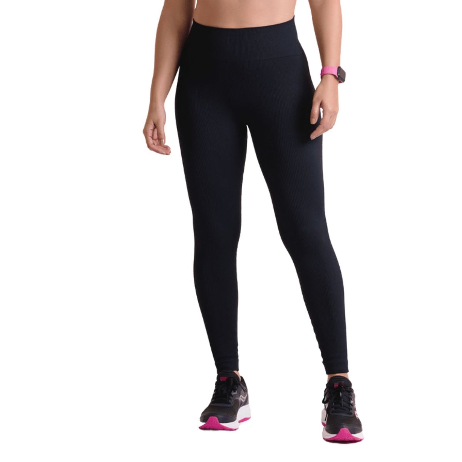 Calça Legging Basic sem Costura Canelada Lupo