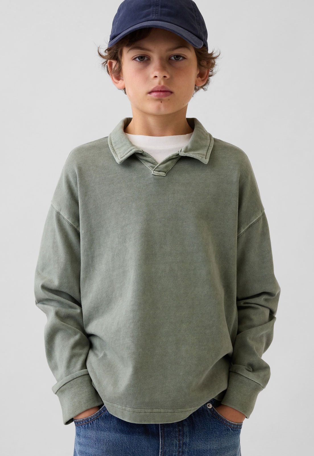 Infantil - Blusa GAP Polo Algodão Verde