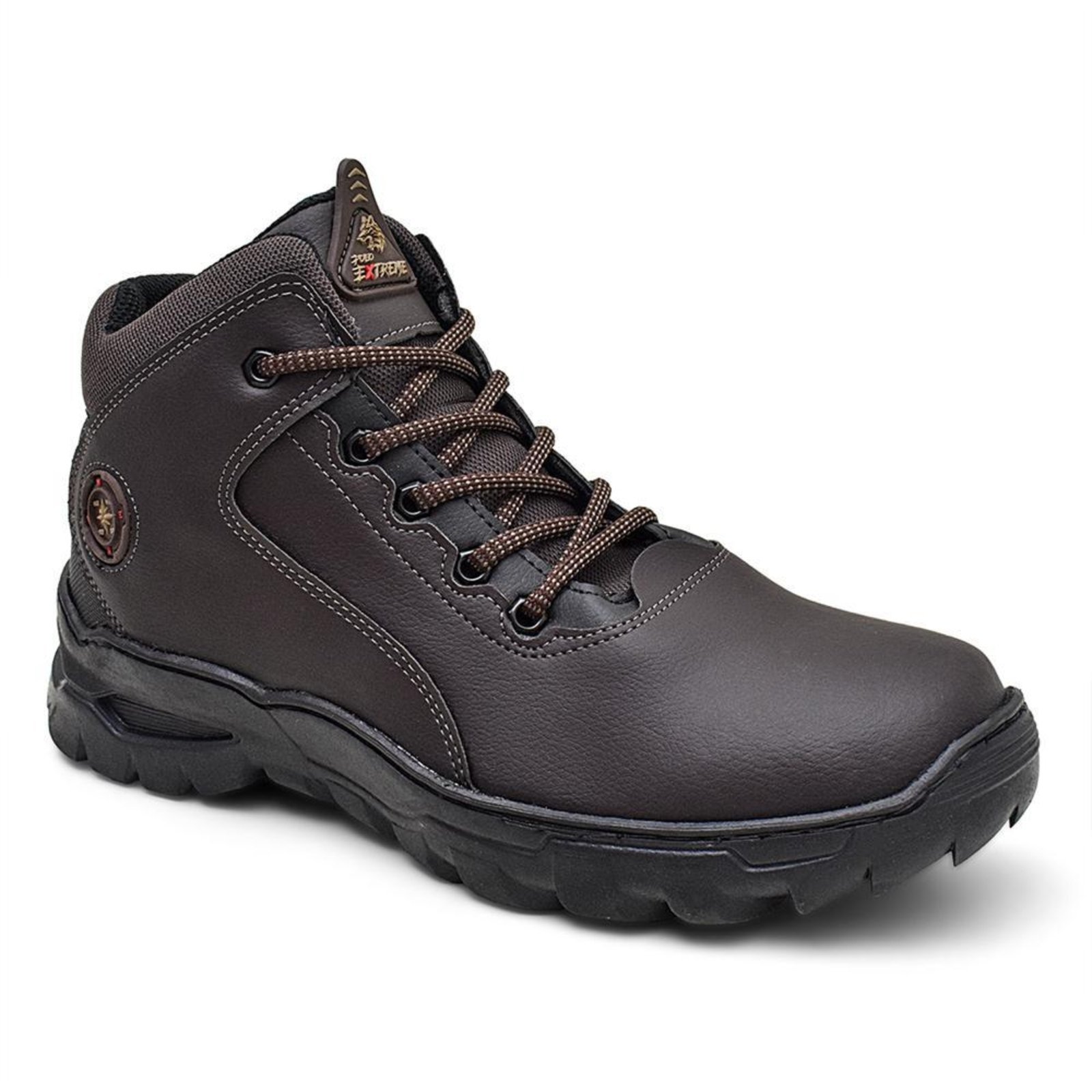 Bota Coturno Masculino Adventure Confortável Dia a Dia Café 37 Café