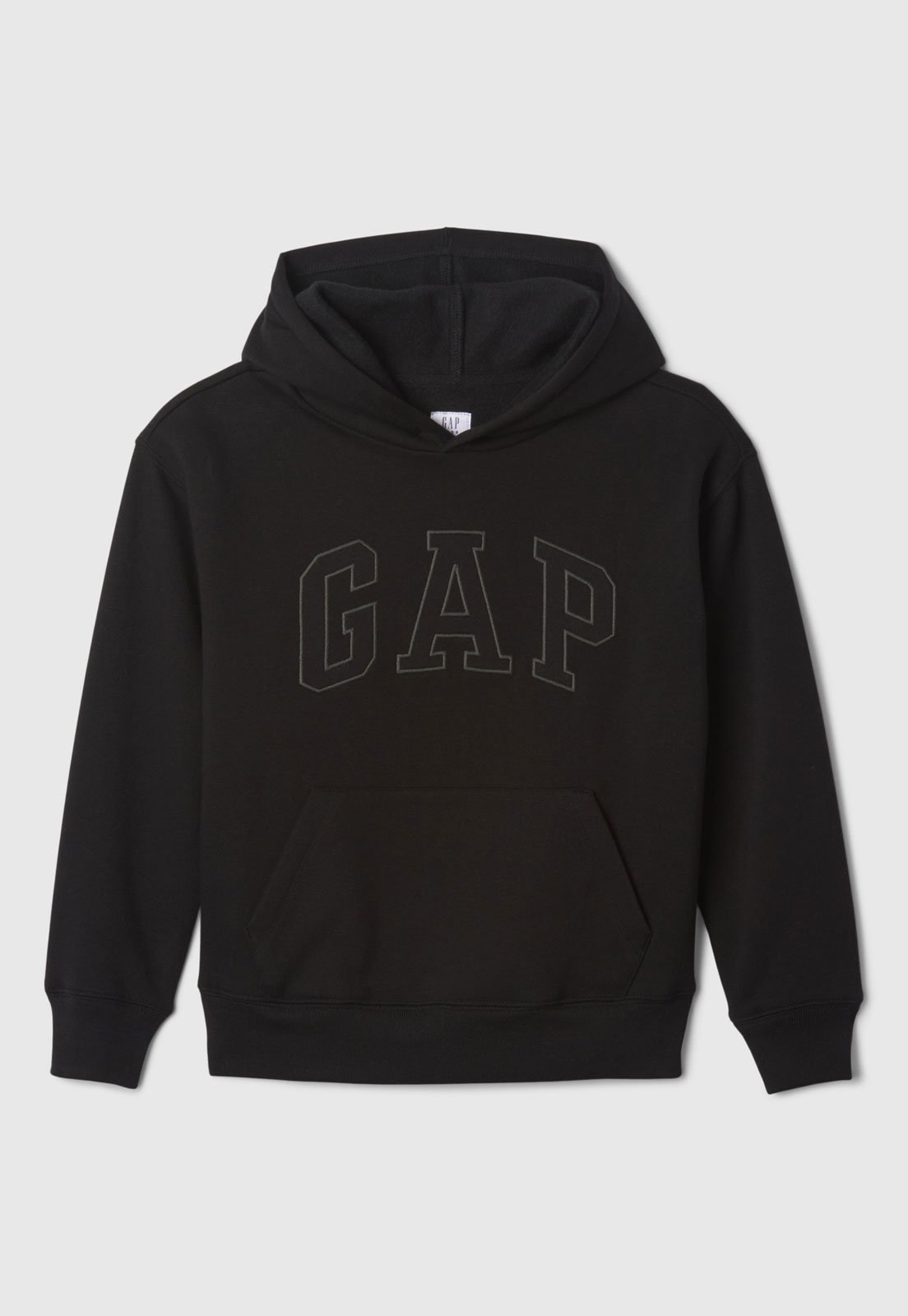 Infantil – Blusa de Moletom GAP Com Capuz Preta