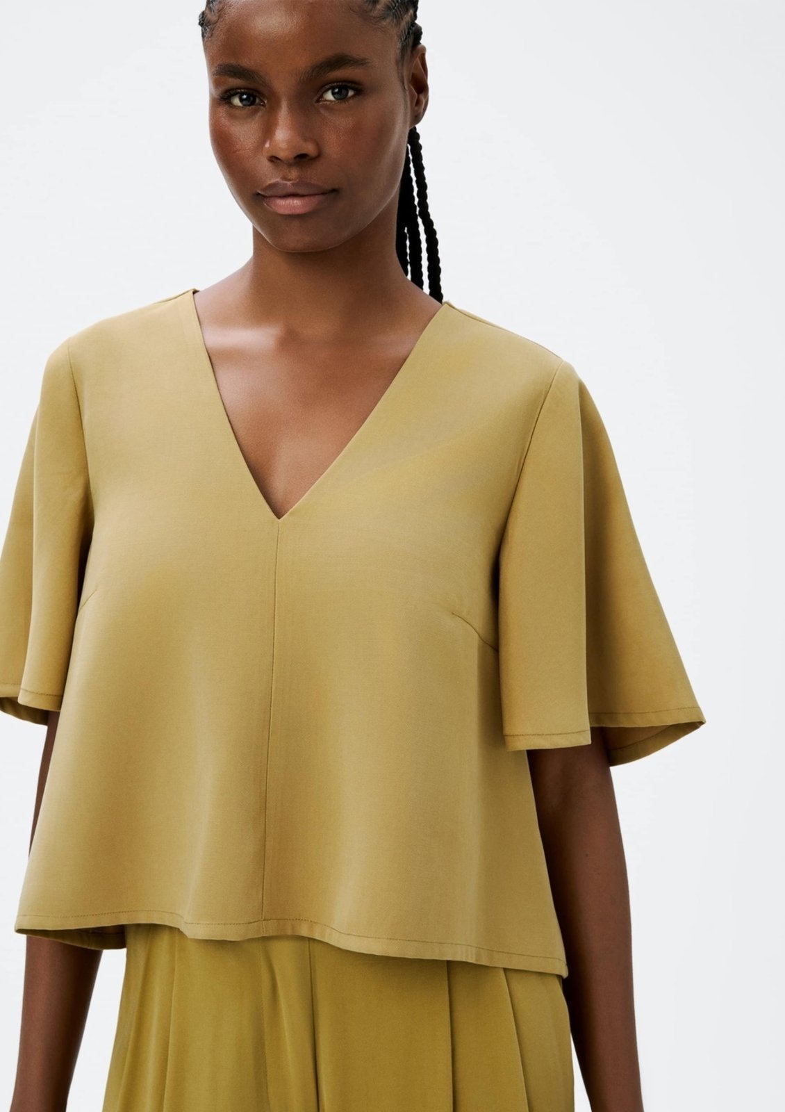 Vista 2 Blusa Feminina Manga Sino Em Peach Touch Hering cinza Hering cinza