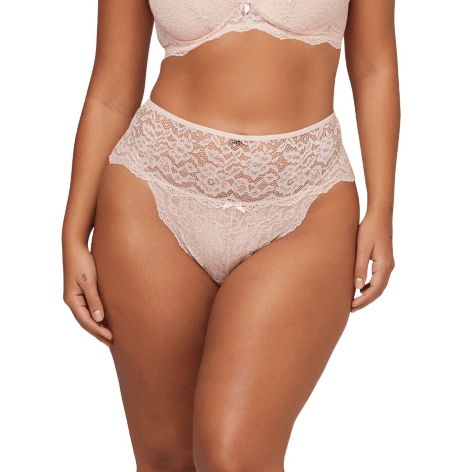Calcinha Feminina Midi Size Hot Pant em Renda Liebe