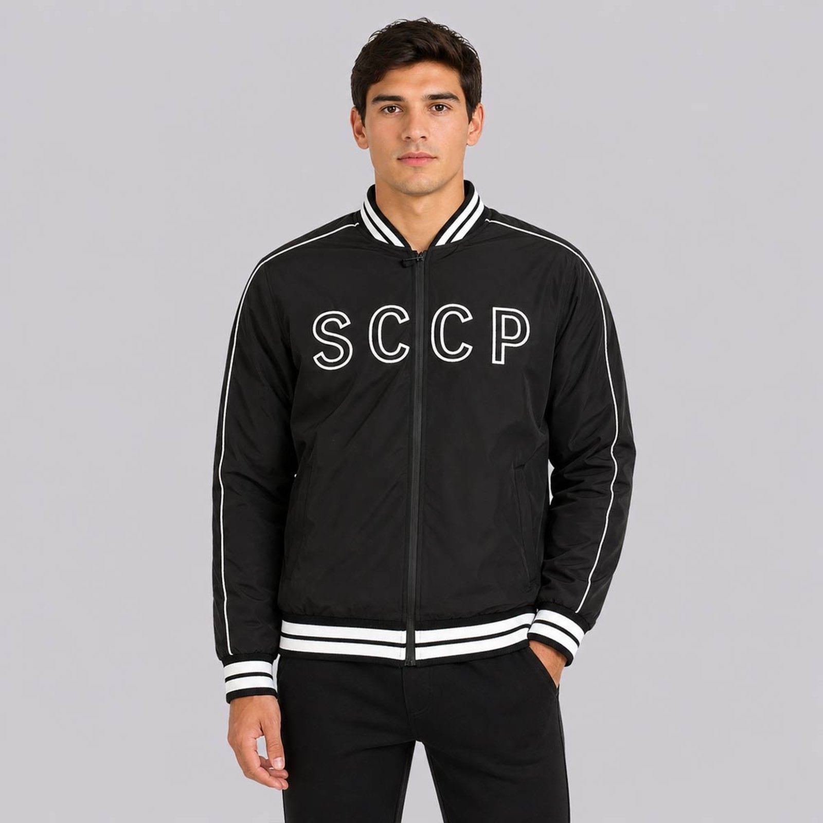 Jaqueta Corinthians Bomber SCCP Preta