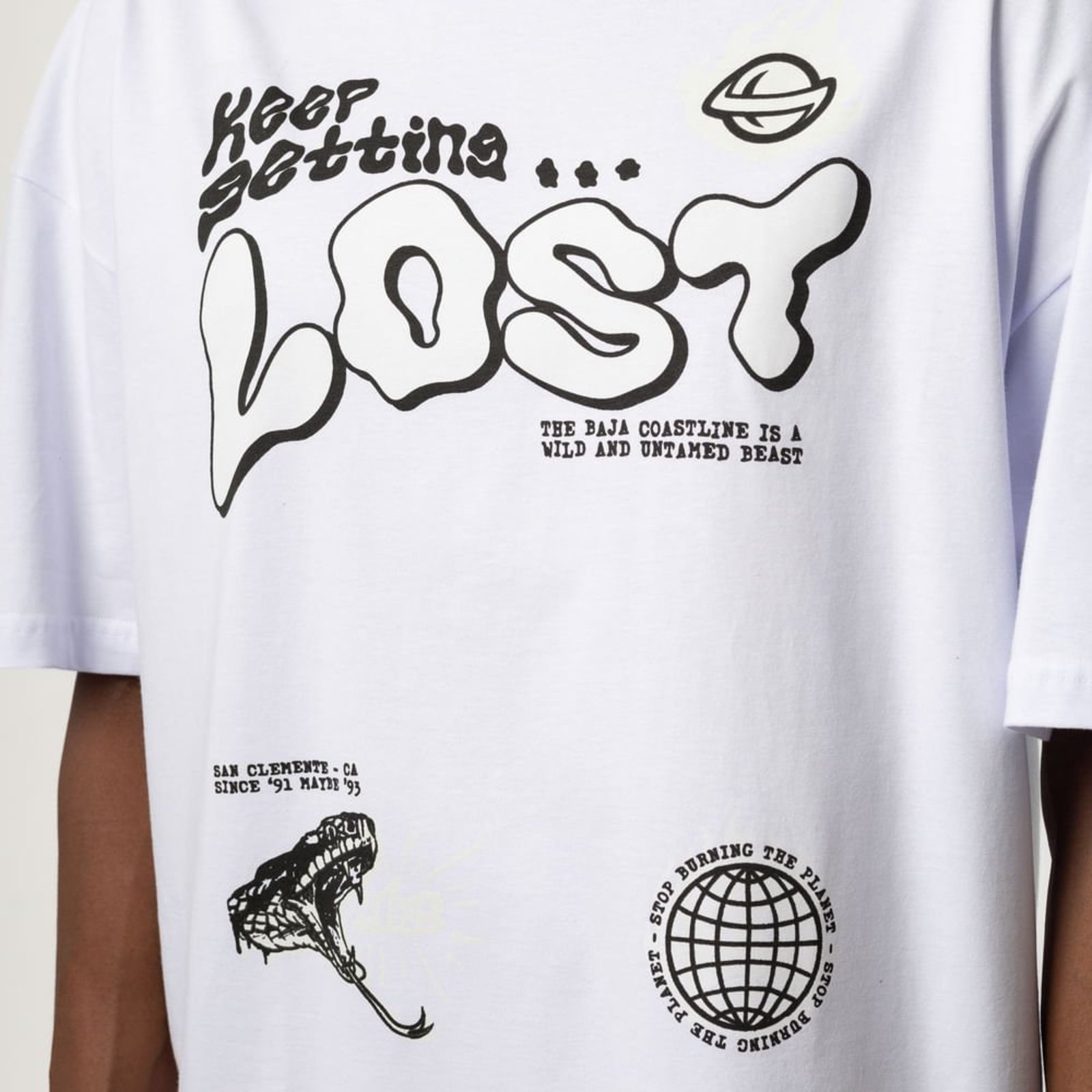 T-Shirt Lost Keep BRANCO