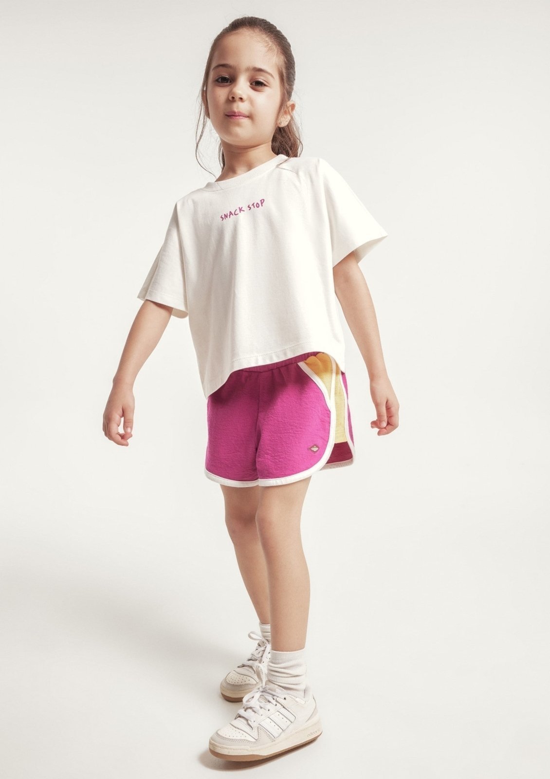 Infantil - Shorts Menina Runner Texturizado Hering