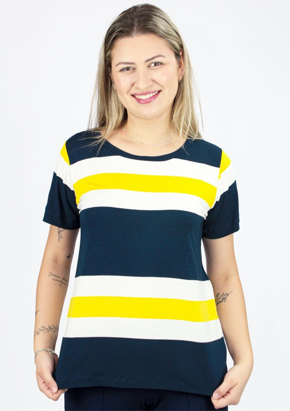 Blusa Pau a Pique Listrada Azul Marinho MARINHO – XL Pau a Pique