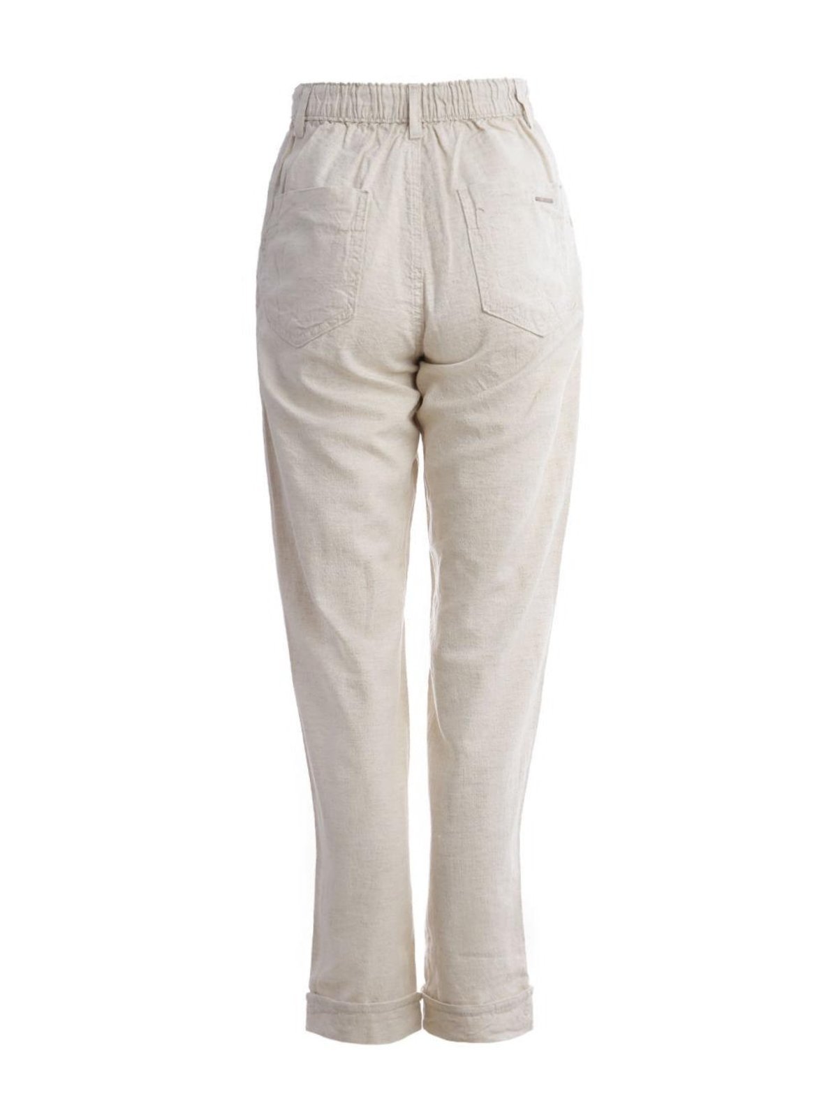 Vista 3 Calça Reta Sawary Feminina NATURAL bege natural Sawary bege natural