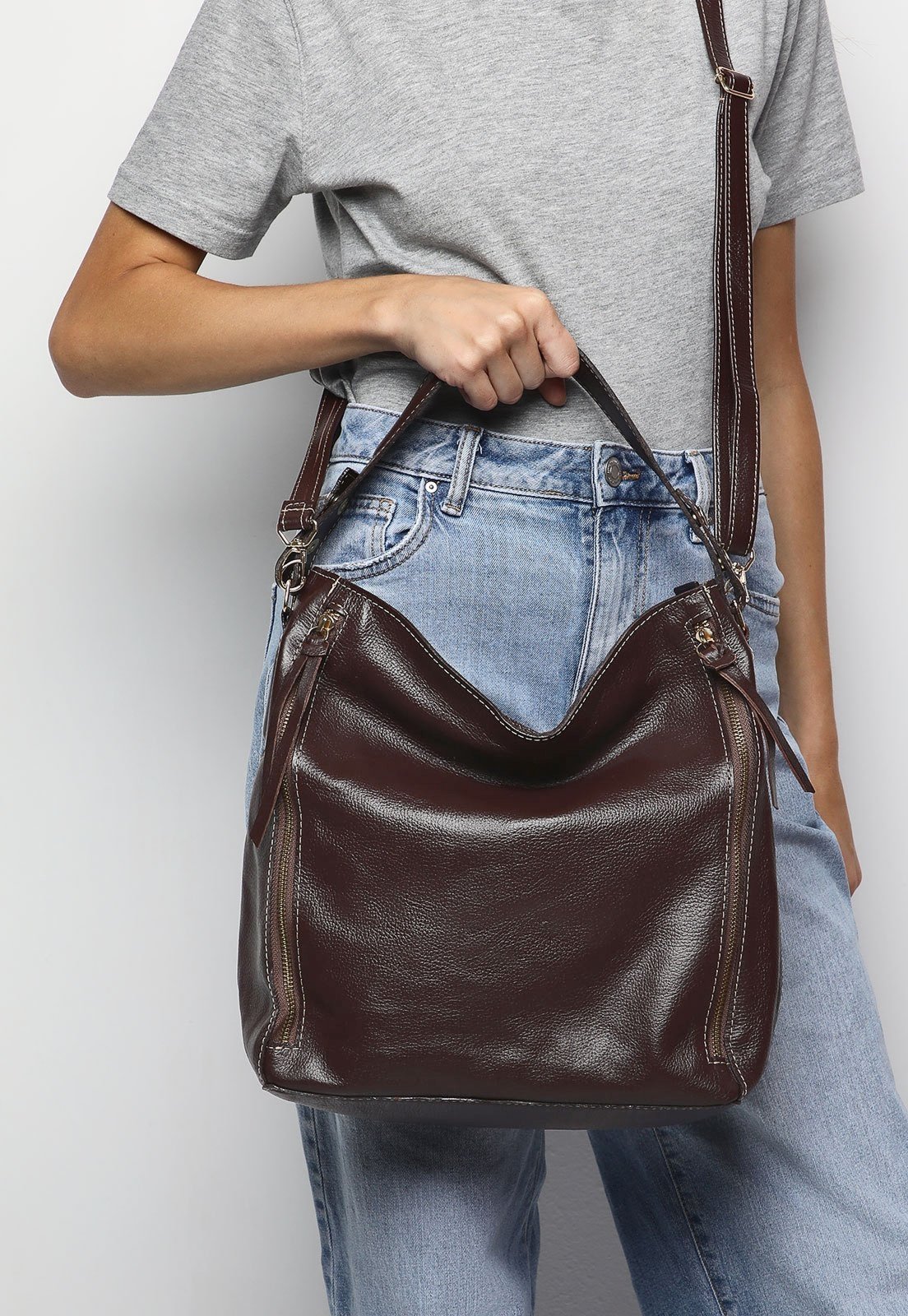 Bolsa SN Couros Vermont Marrom