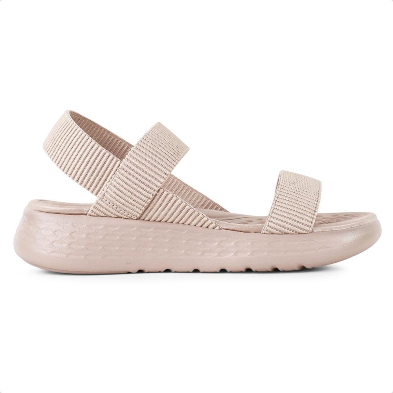 Sandália Comfortflex Adapt Elástico Feminina Nude