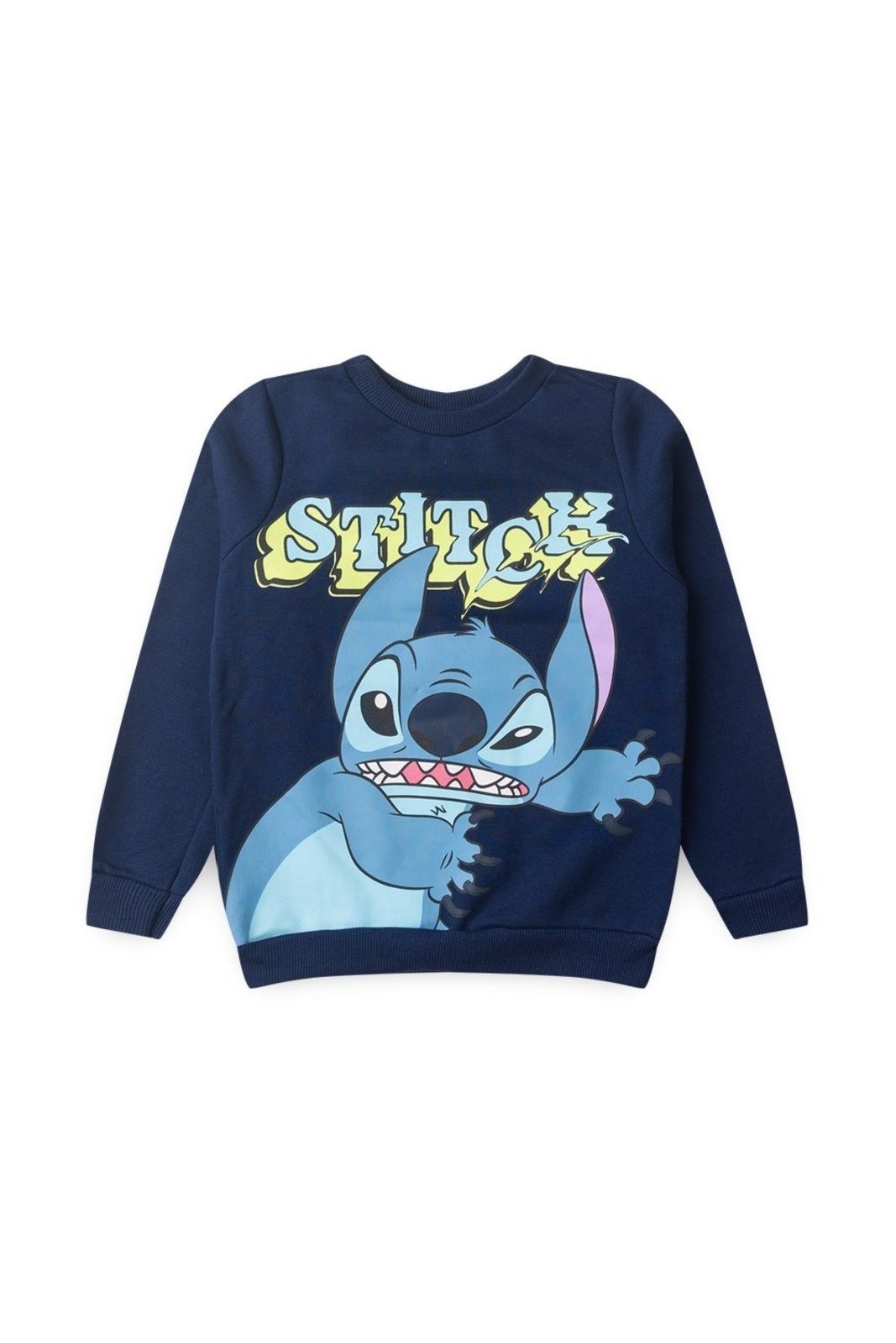 Infantil – Casaco Disney Moletom Stitch Azul Marinho