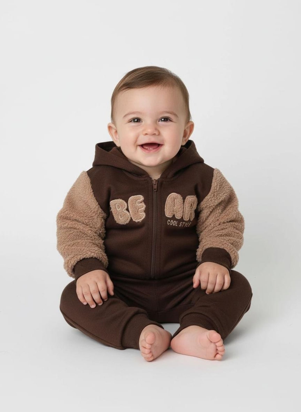Infantil - Conjunto Longo Para - MARROM