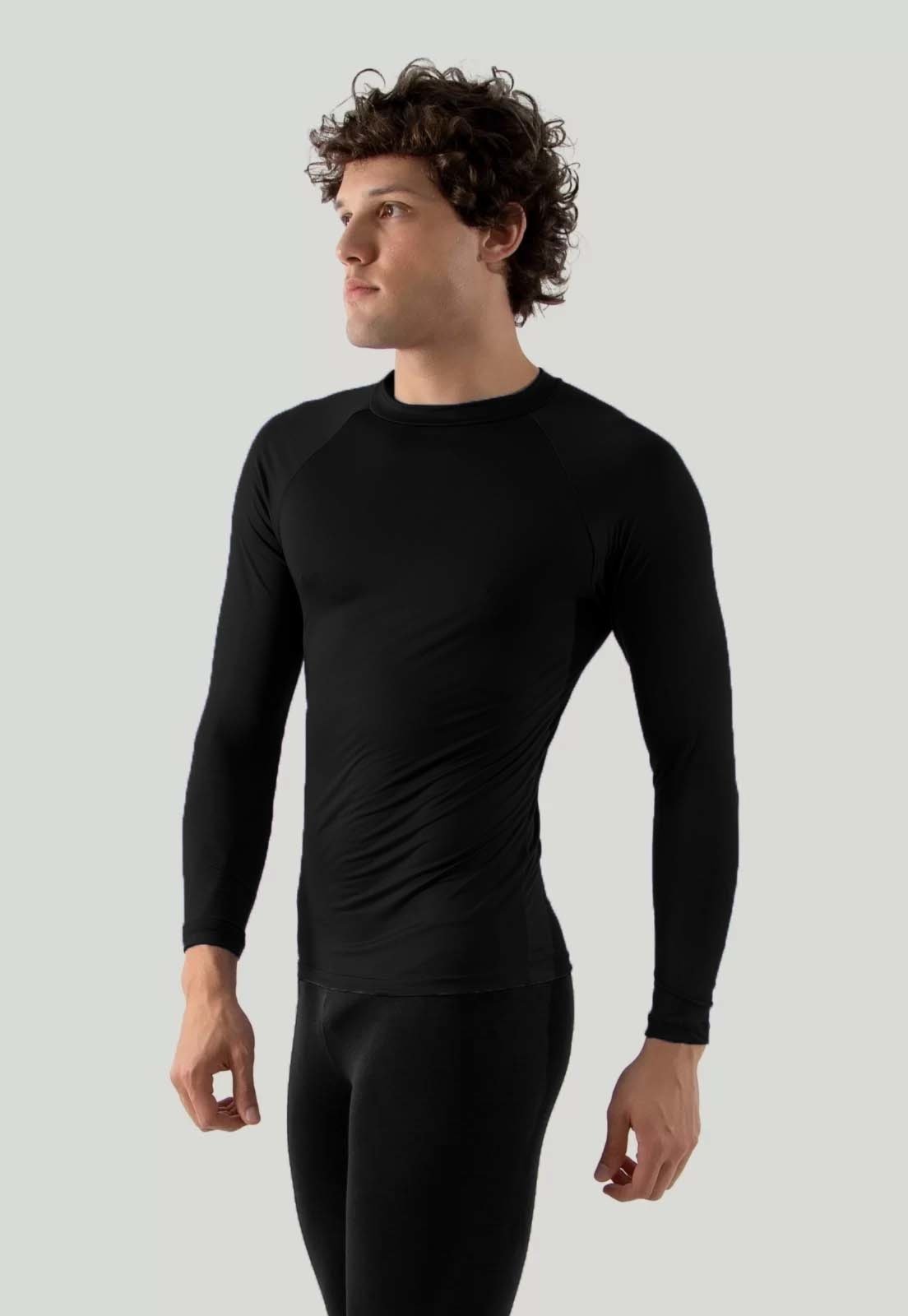 Vista 3 Conjunto Térmico UV Camisa e Calça Térmica Diluxo Segunda Pele preto Diluxo preto