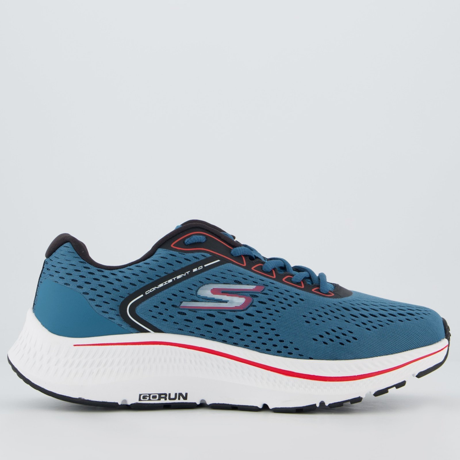 Vista 2 Tênis Skechers Go Run Consistent 2.0 azul Skechers azul