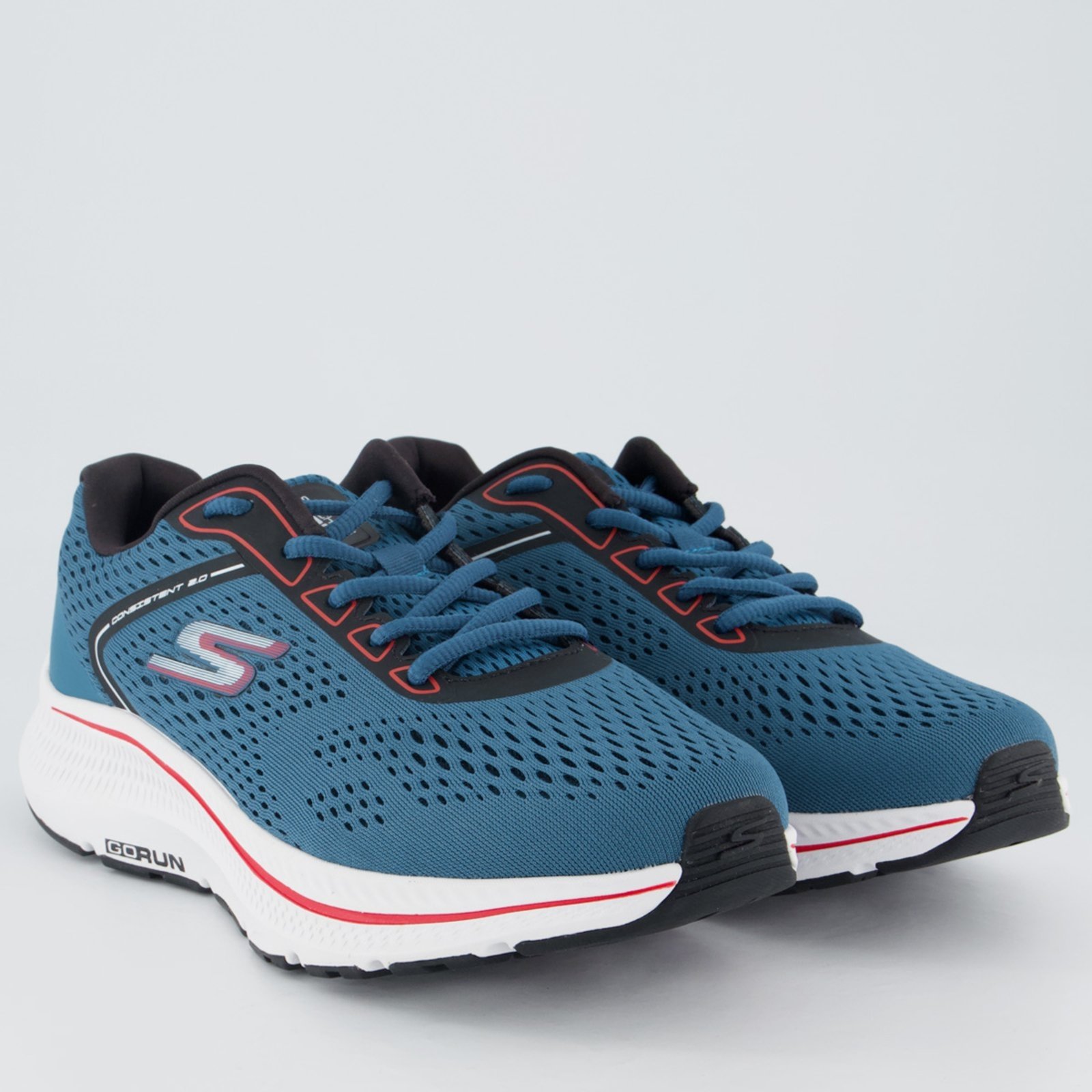 Vista 3 Tênis Skechers Go Run Consistent 2.0 azul Skechers azul