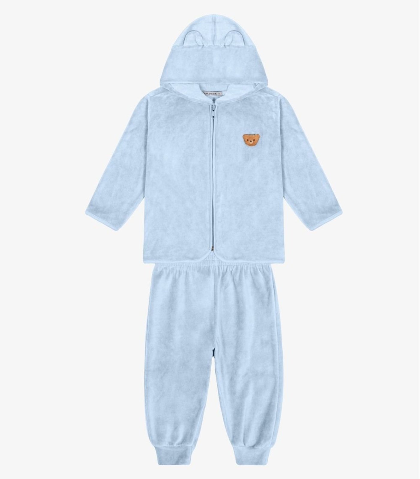 Infantil - Conjunto Jaqueta Com Capuz e Calça Trick Nick Azul