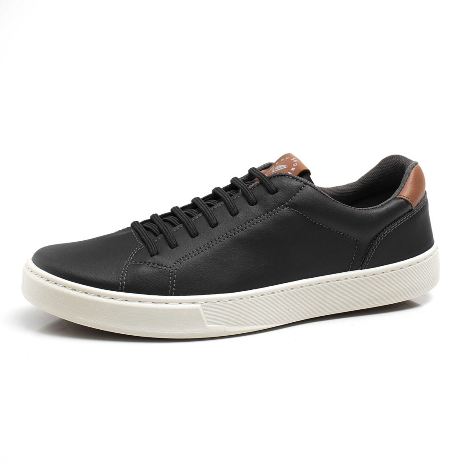 Vista 3 Tenis Casual Masculino Com Carteira Bredeni Sapatenis De Amarrar Confortavel azul marinho BREDENI azul marinho