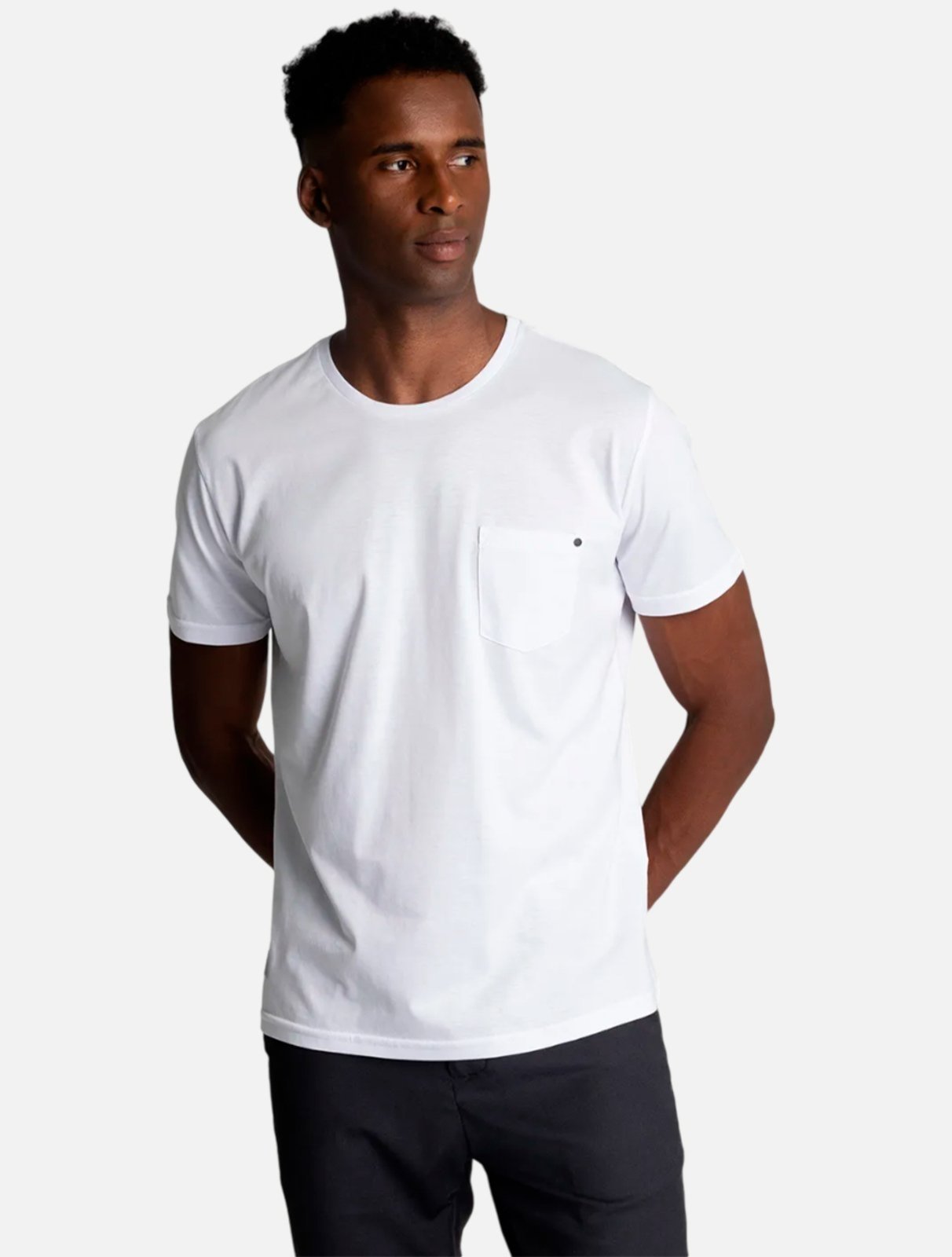 Camiseta King & Joe Regular Pima CA228030 Branca