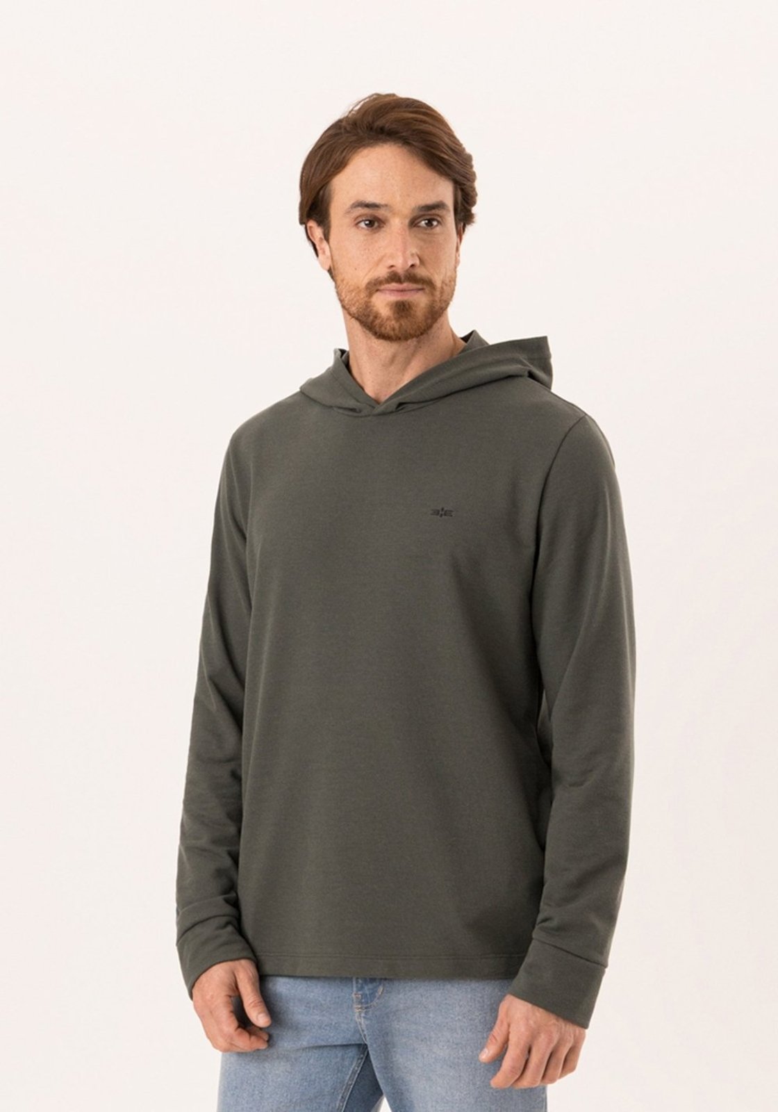 Camiseta Com Capuz Em Malha Texturizada