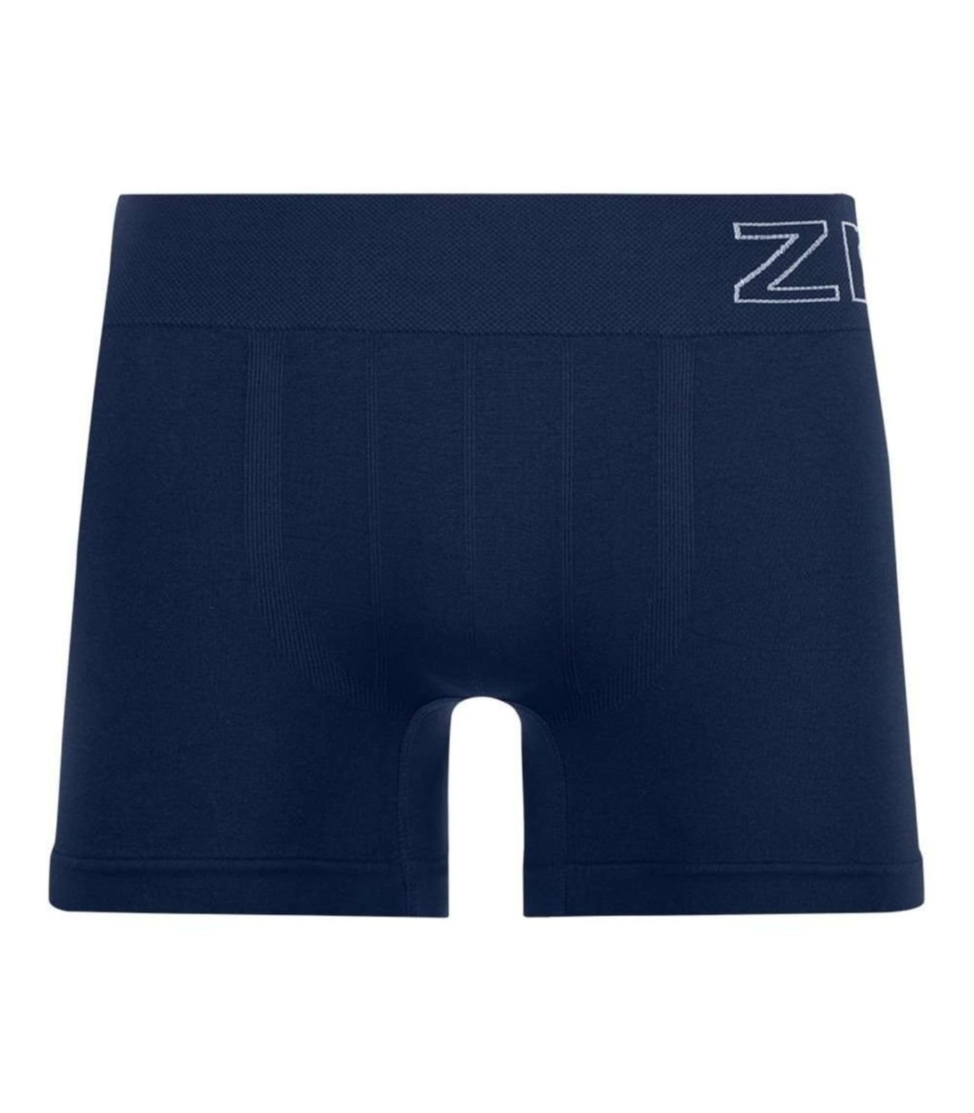 Cueca Boxer Com Jacquard Sem Costura Zee Rucci Azul