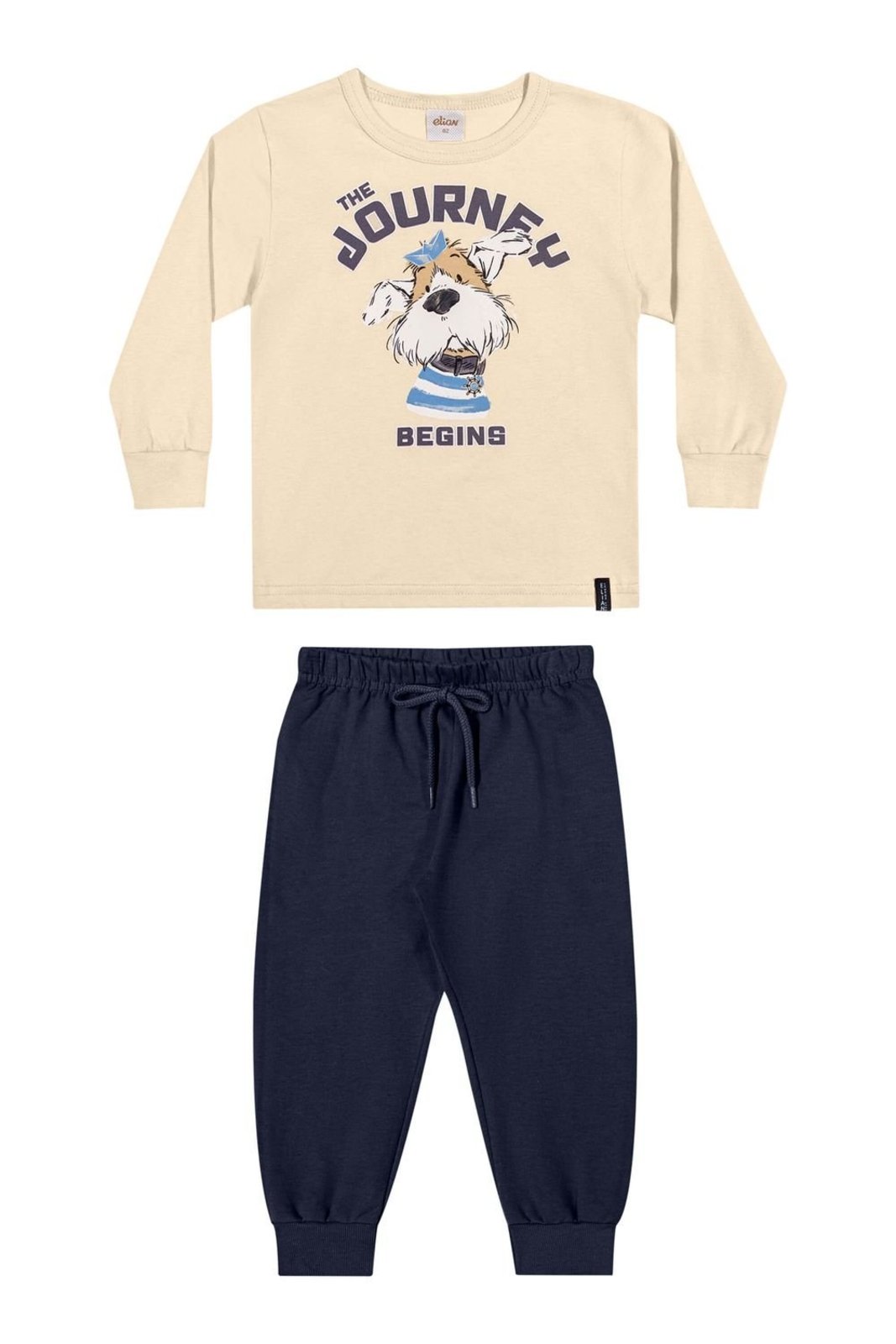 Infantil - Conjunto Longo Menino Journey Elian Bege