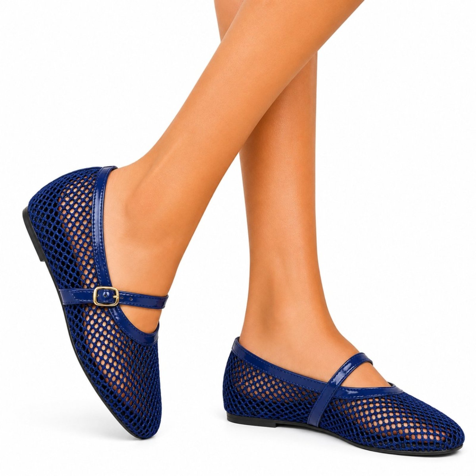 Sapatilha De Tela Feminina Hannah Footwear Bico Redondo 5400 Azul Escuro