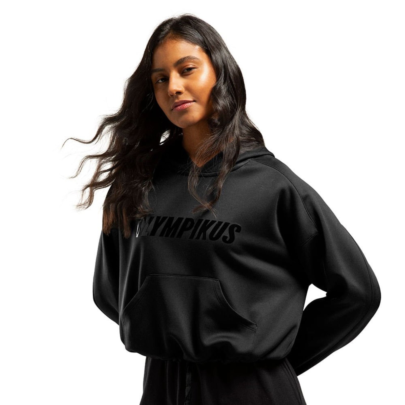 Moletom Cropped Olympikus Feminino P Preto
