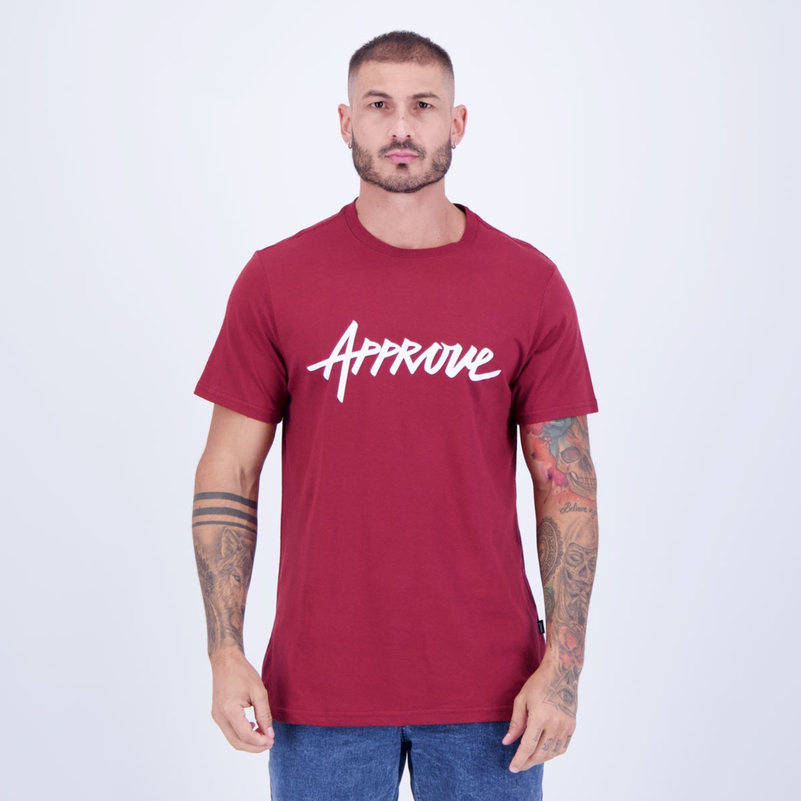 Vista 2 Camiseta Approve New Classic Vermelha vermelho Approve vermelho