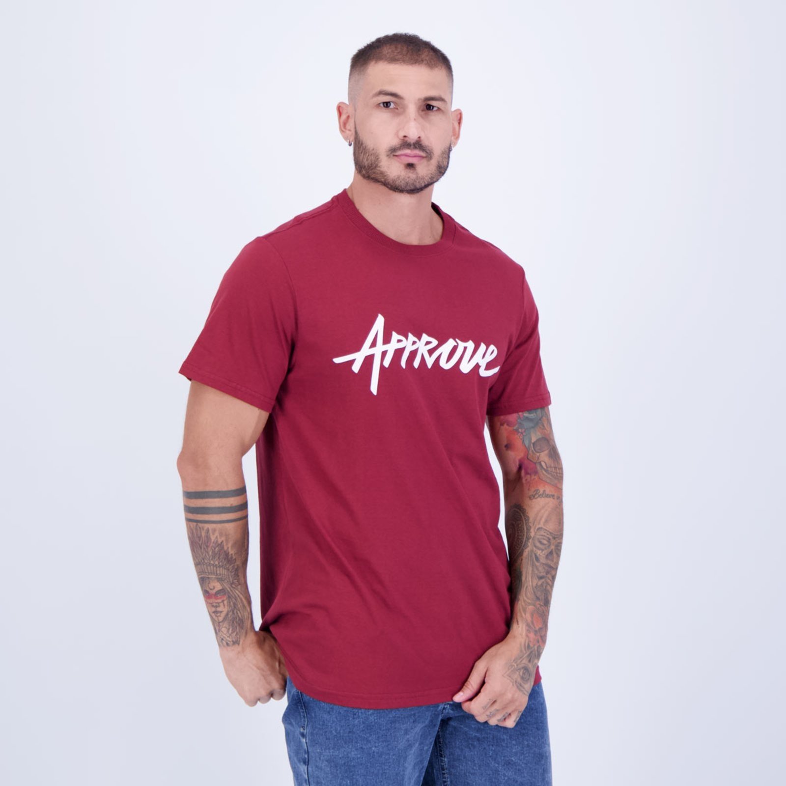 Vista 3 Camiseta Approve New Classic Vermelha vermelho Approve vermelho
