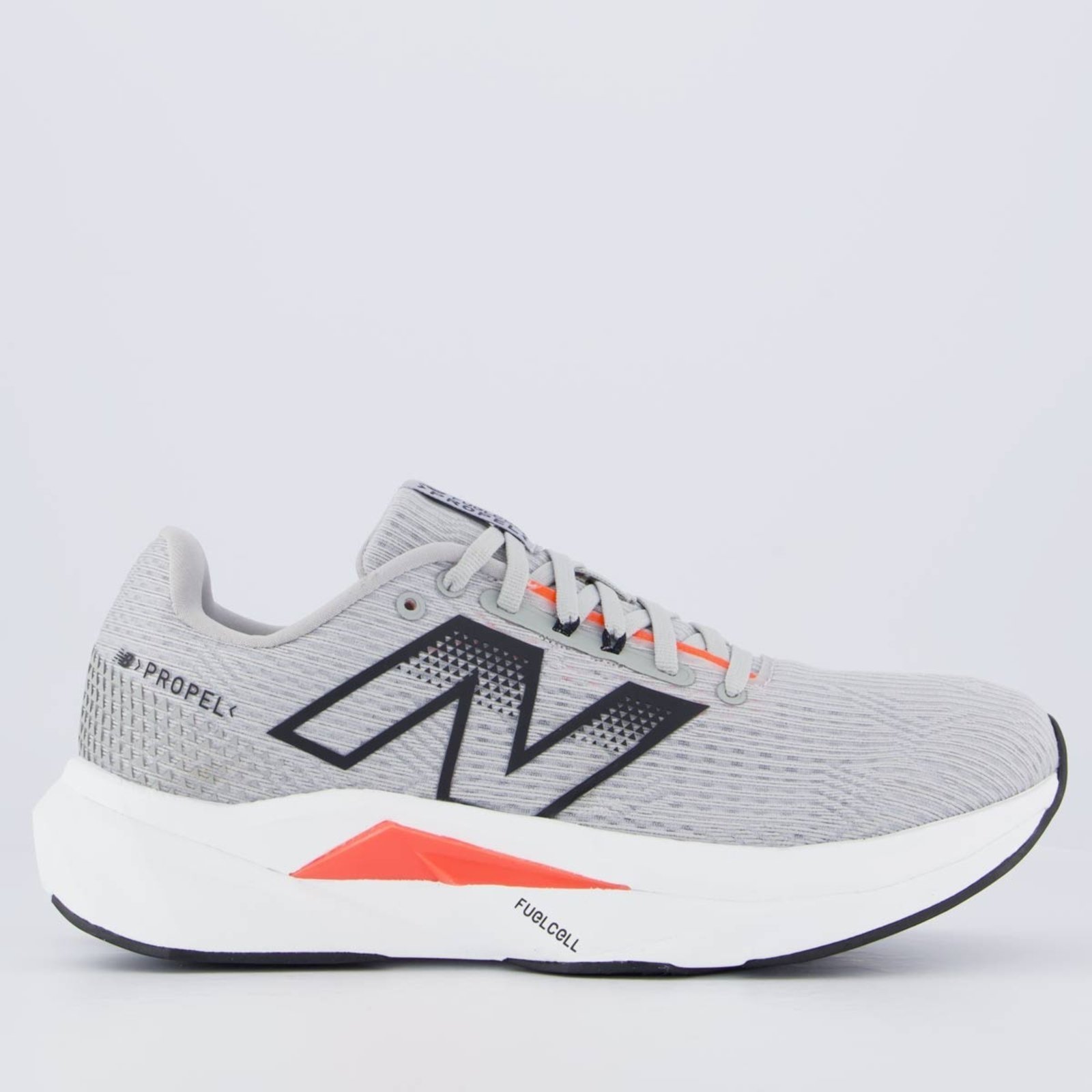 Tênis New Balance Fuelcell Propel V5 Cinza e Branco