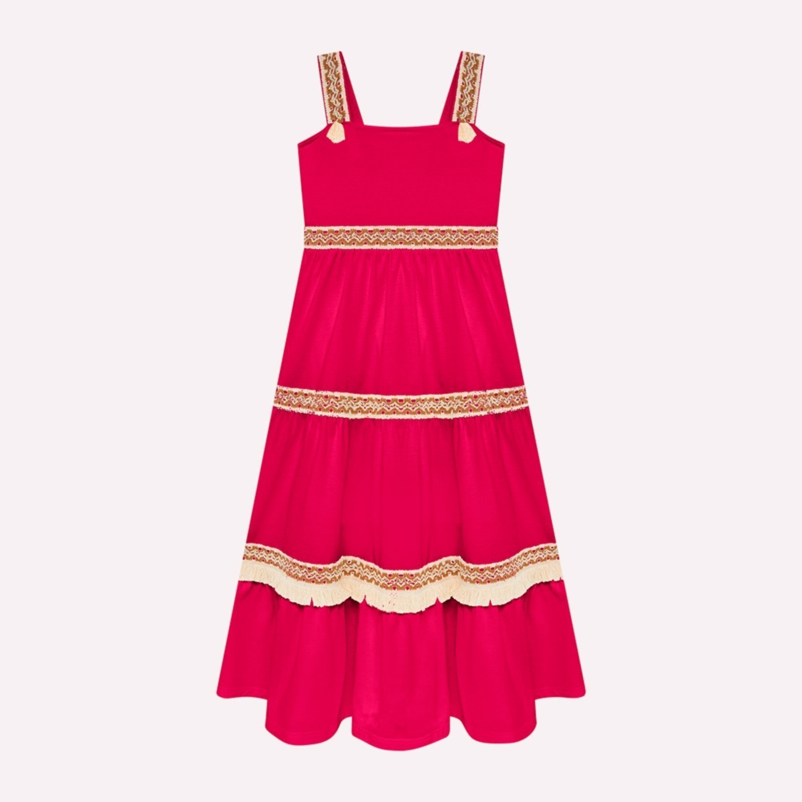 Infantil - Vestido Menina com Aviamentos Nanai