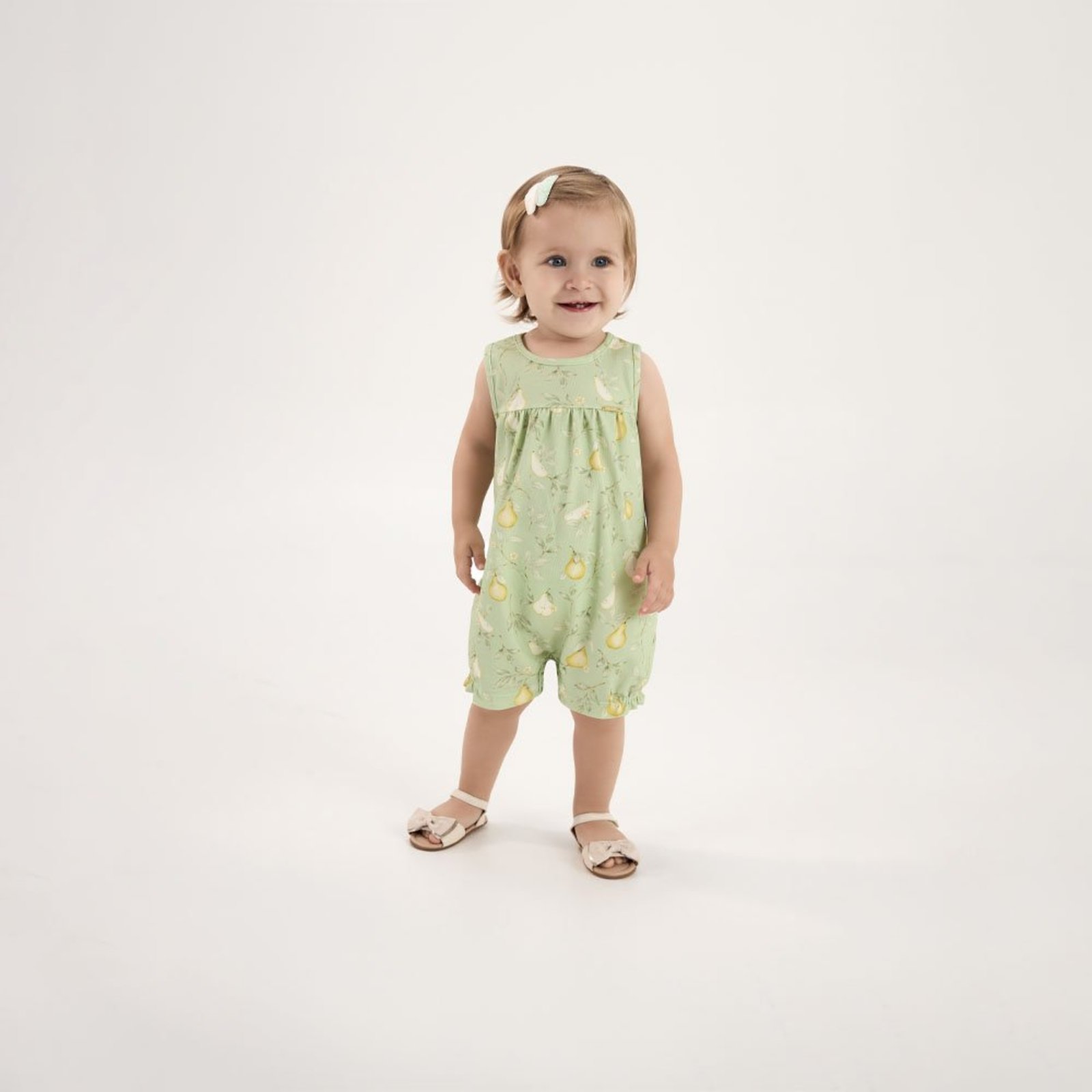 Infantil - Macacao Verde Pulla Bulla Menina - 53606-1264