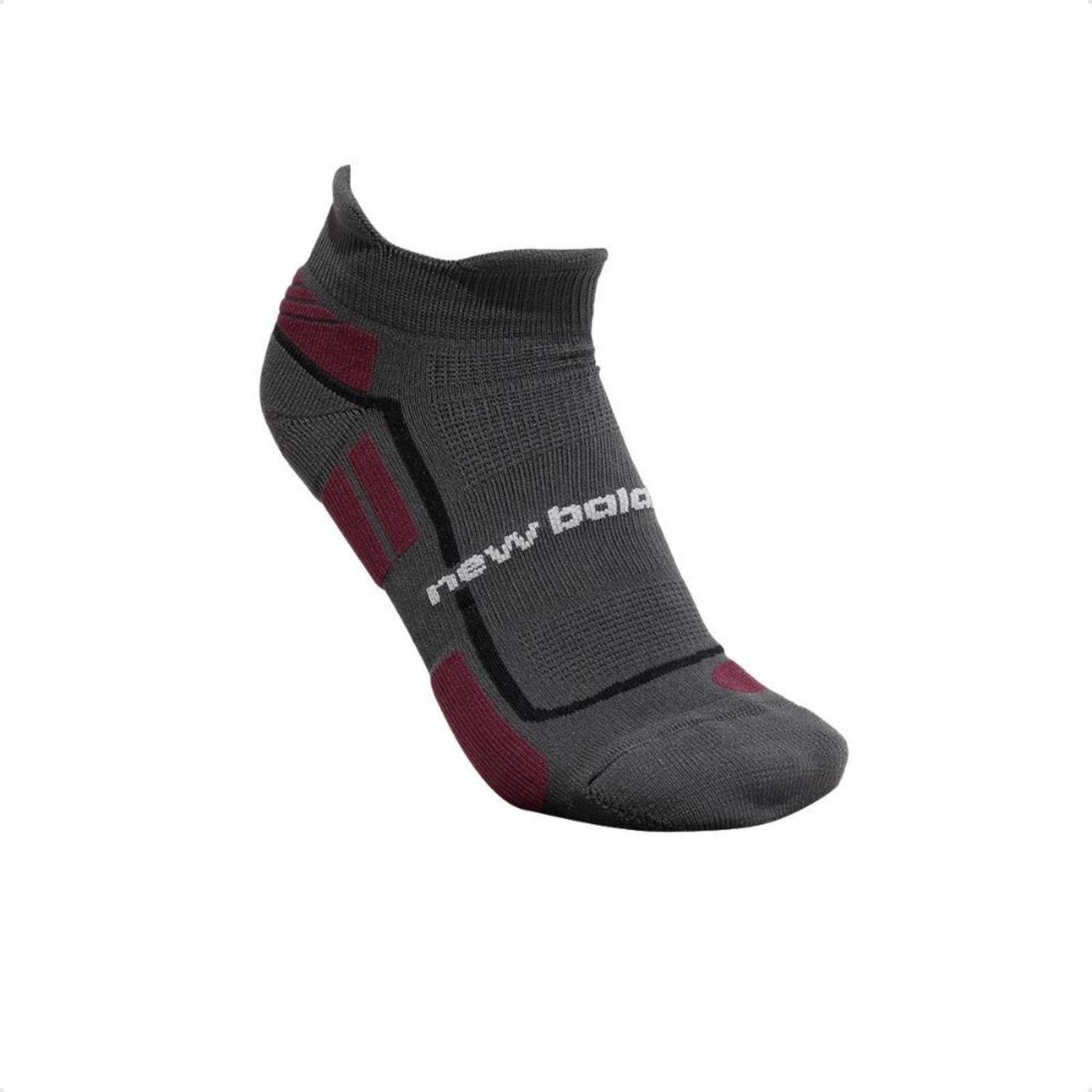 Vista 2 Meias New Balance Performance Invisível Masculina cinza New Balance cinza